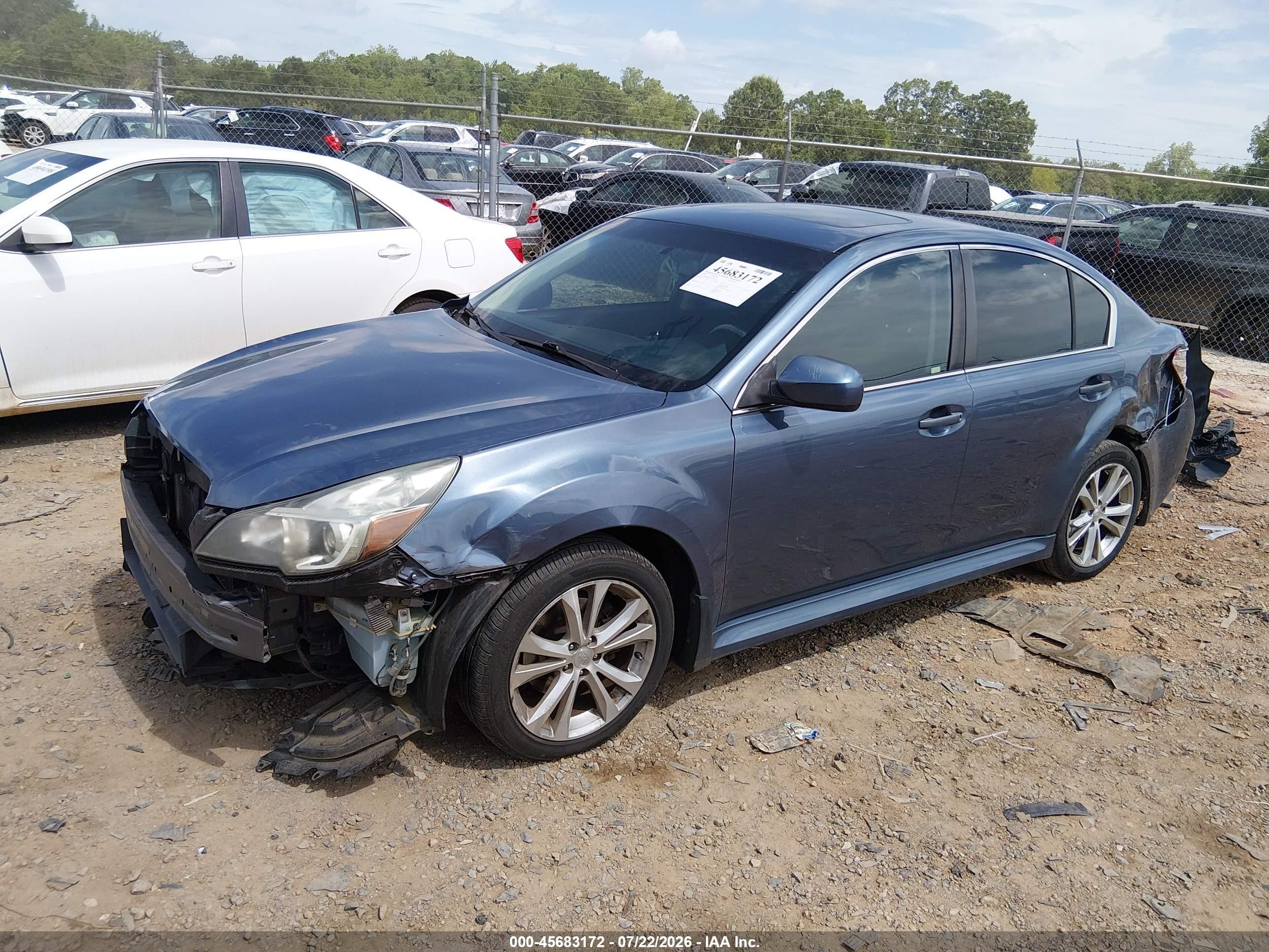 2013 Subaru Legacy 2.5i Limited Синий vin: 4S3BMCK68D3006326