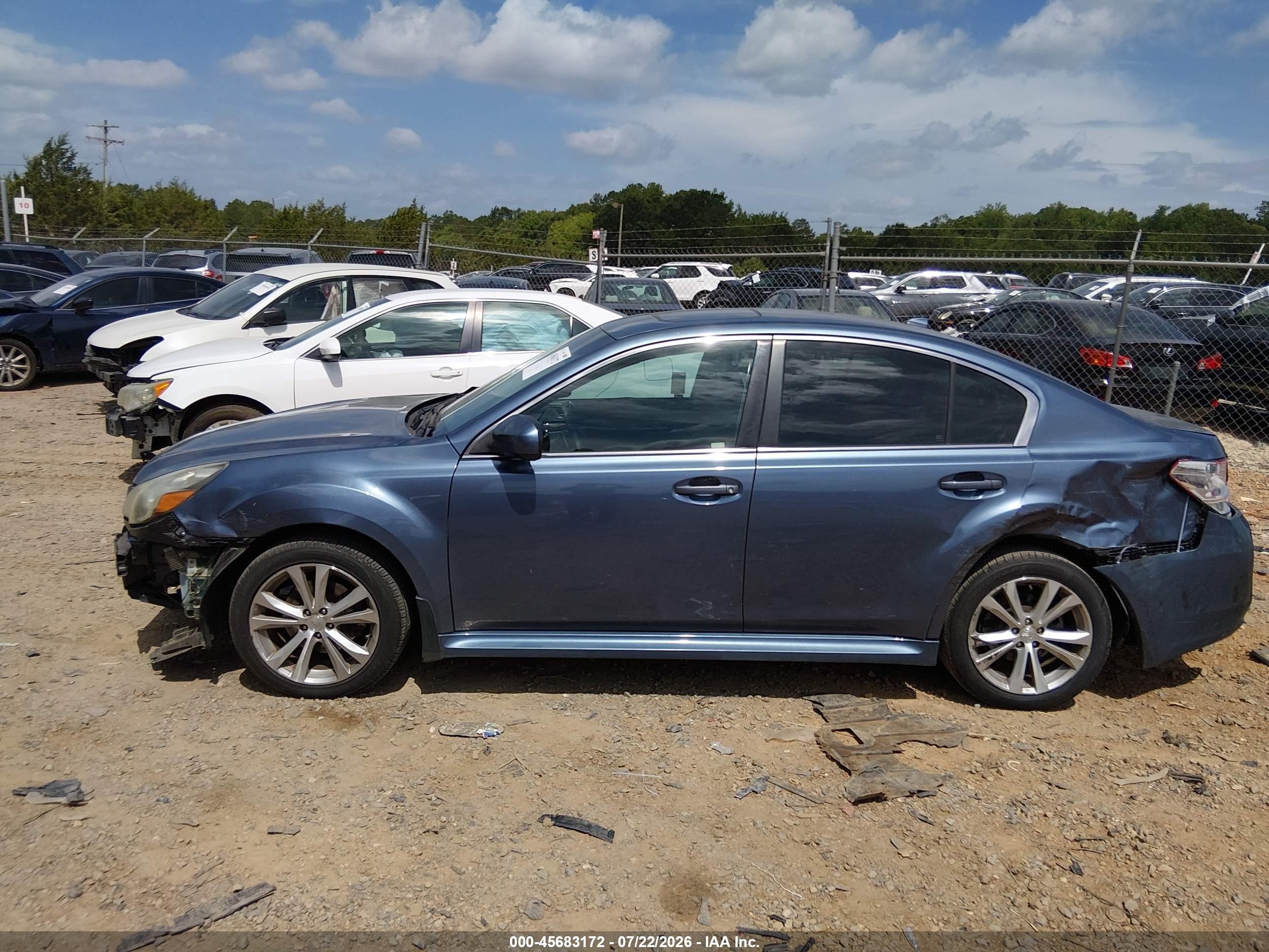 2013 Subaru Legacy 2.5i Limited Синий vin: 4S3BMCK68D3006326