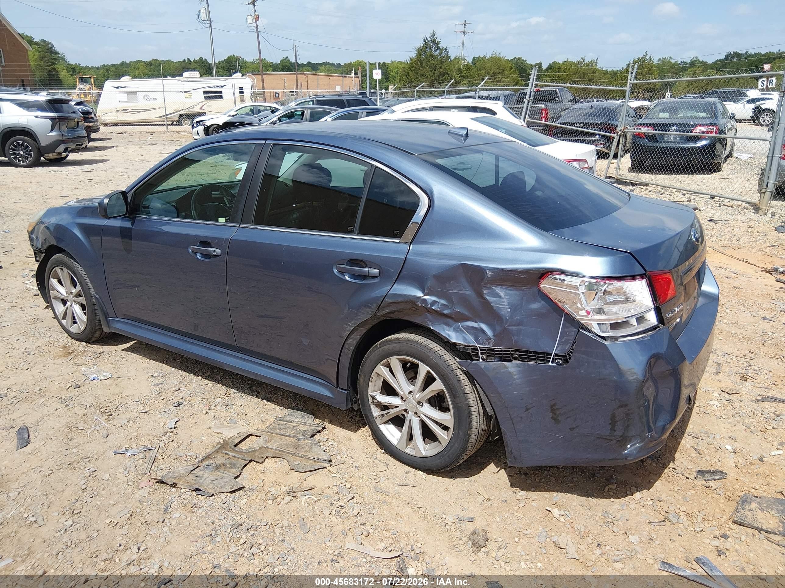 2013 Subaru Legacy 2.5i Limited Синий vin: 4S3BMCK68D3006326