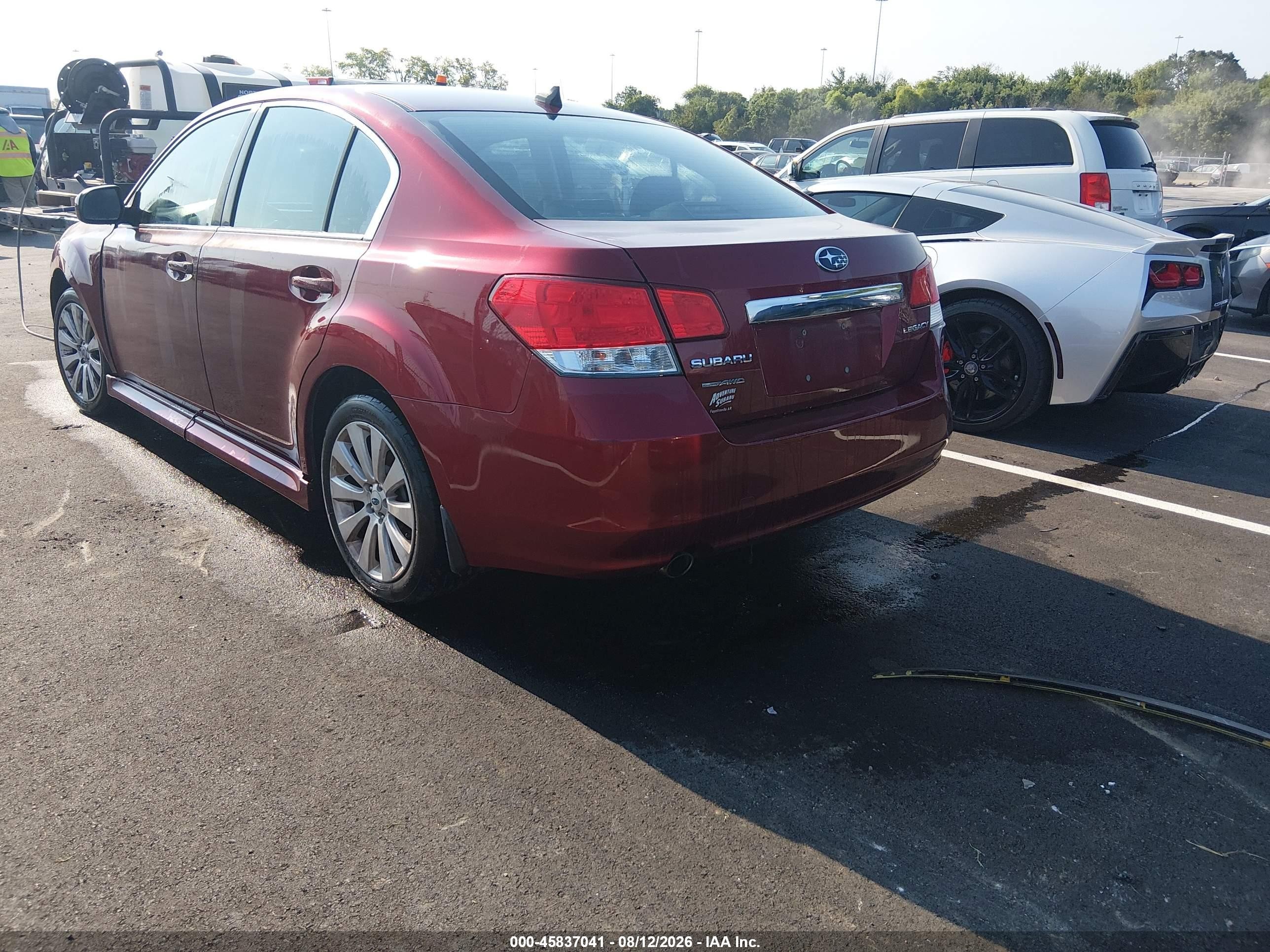 2012 Subaru Legacy 2.5i Limited Red vin: 4S3BMCK6XC3040668