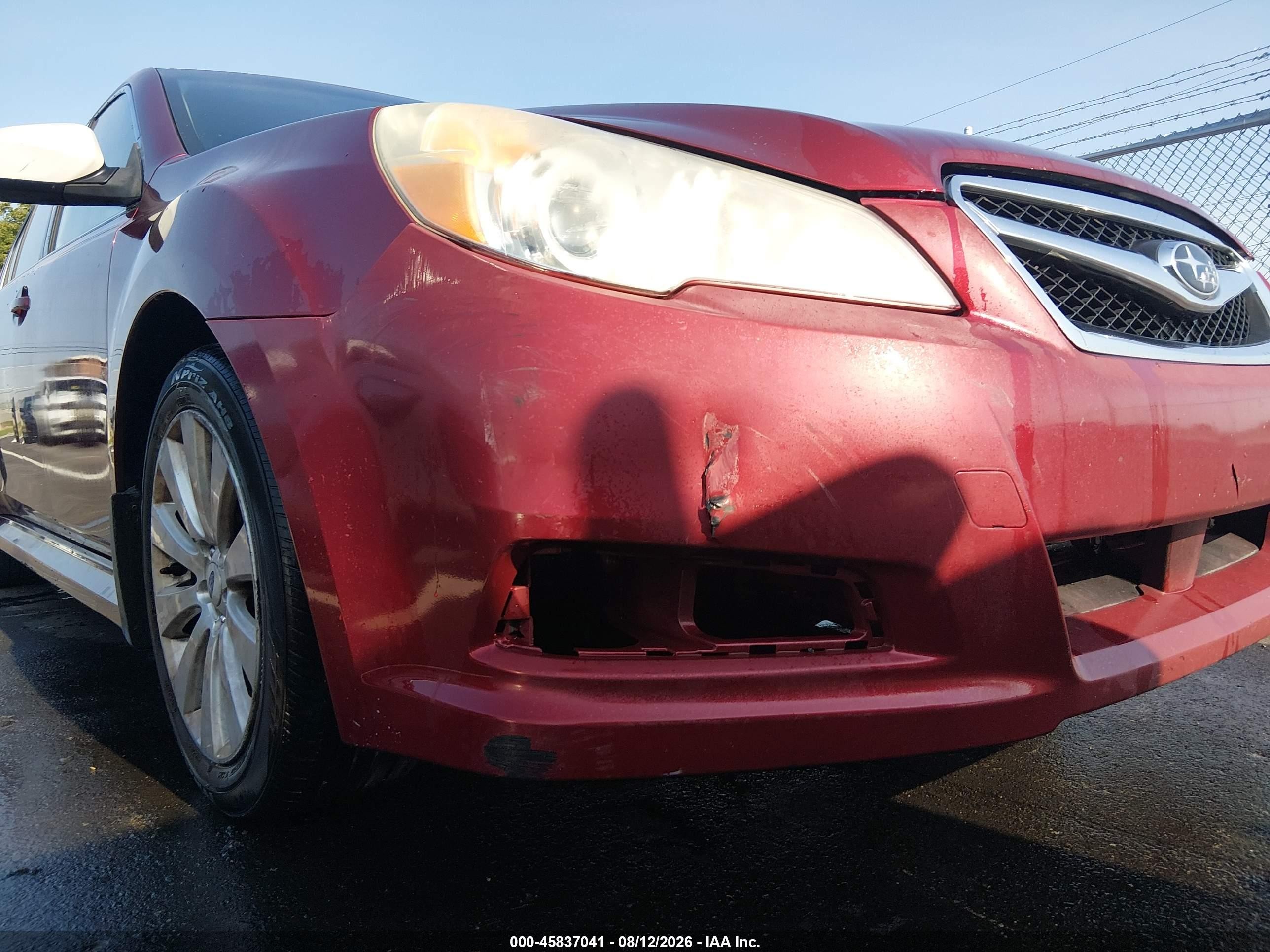 2012 Subaru Legacy 2.5i Limited Red vin: 4S3BMCK6XC3040668