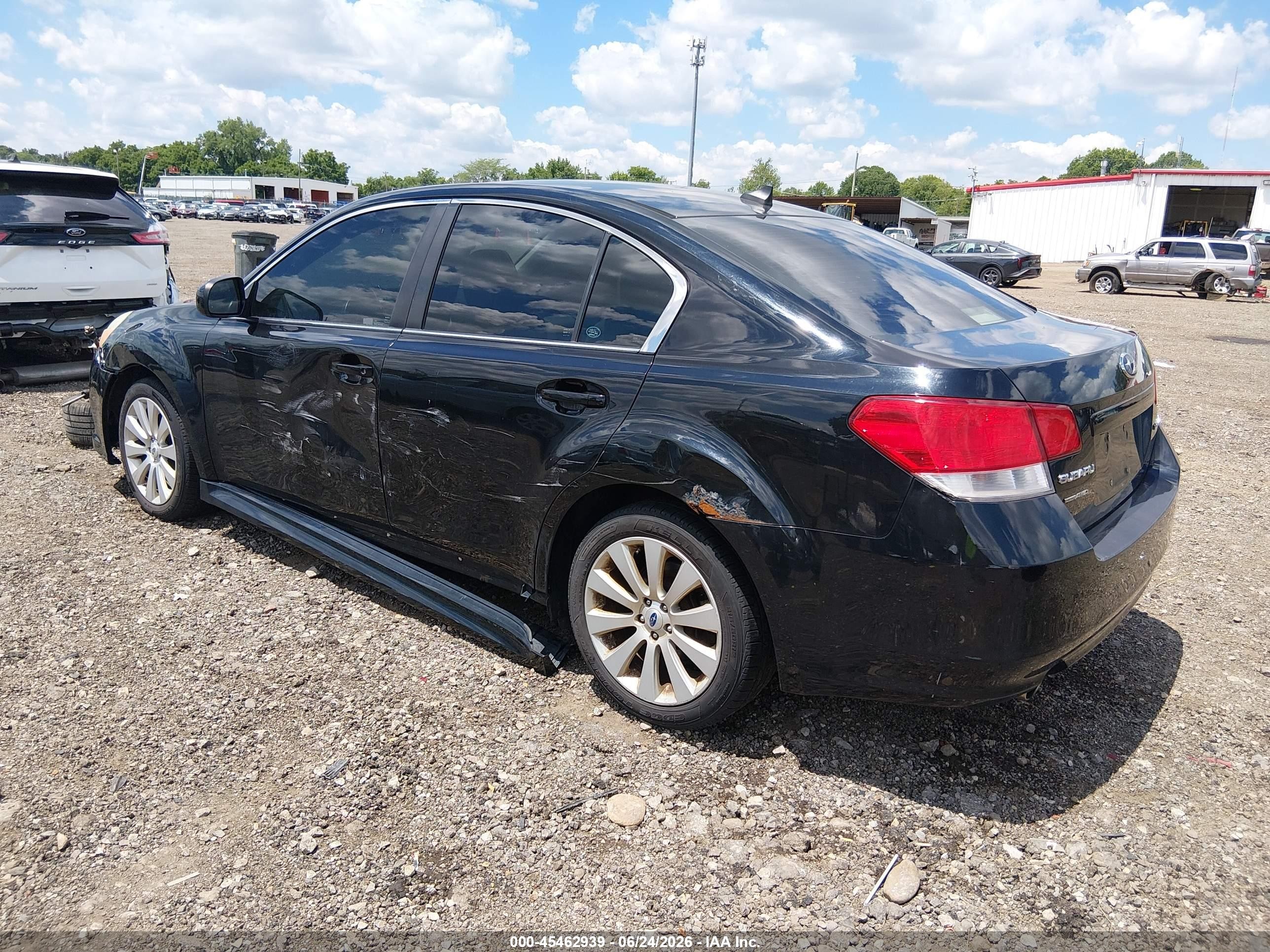 2011 Subaru Legacy 2.5i Limited Black vin: 4S3BMCL64B3257677