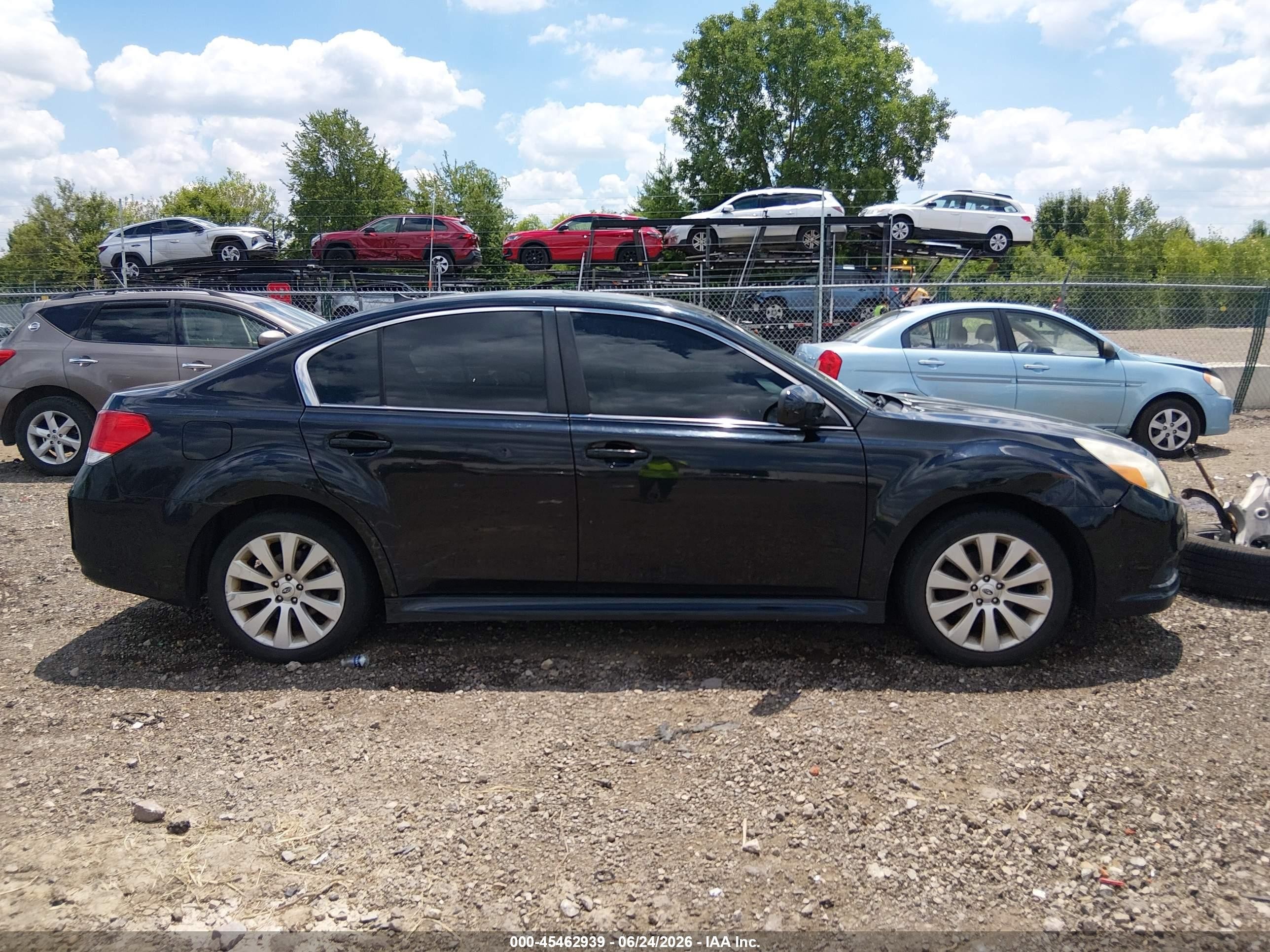 2011 Subaru Legacy 2.5i Limited Black vin: 4S3BMCL64B3257677