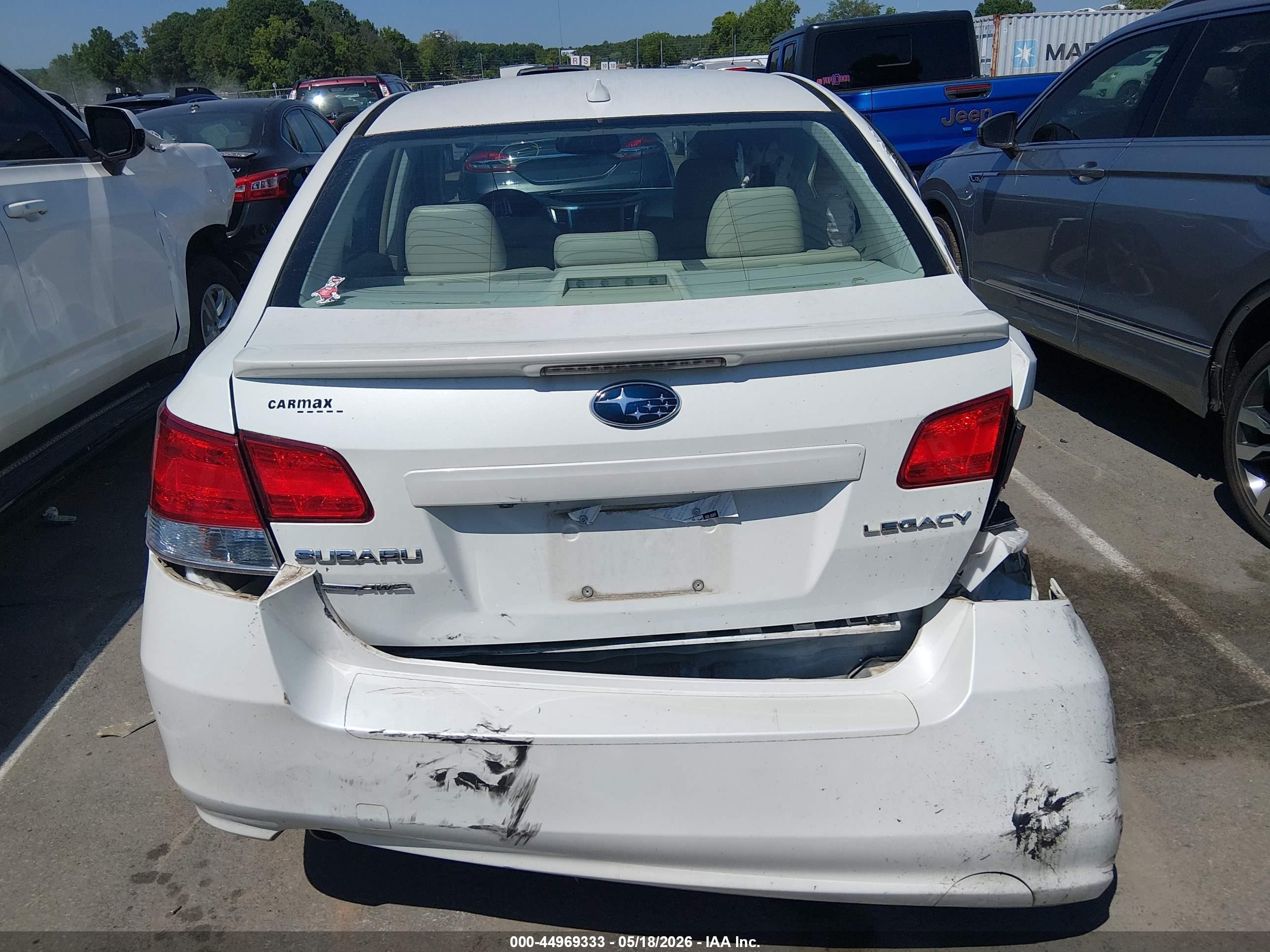 2014 Subaru Legacy 2.5i Limited Белый vin: 4S3BMCL65E3012391