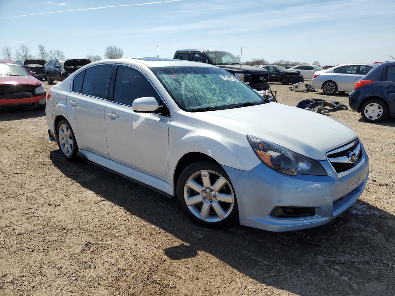 2010 Subaru Legacy 2.5i Limited White vin: 4S3BMCL6XA3219613