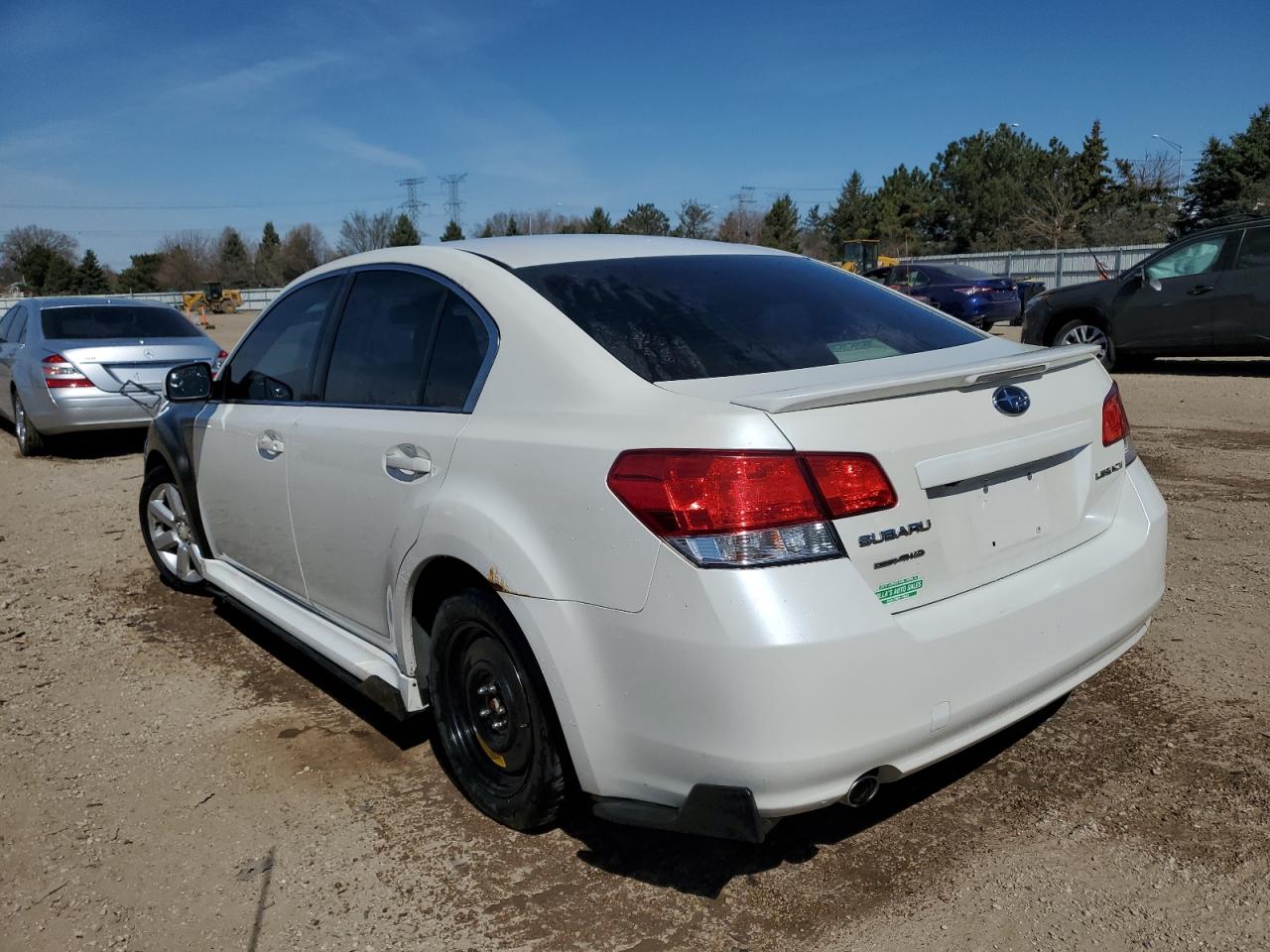 2010 Subaru Legacy 2.5i Limited White vin: 4S3BMCL6XA3219613