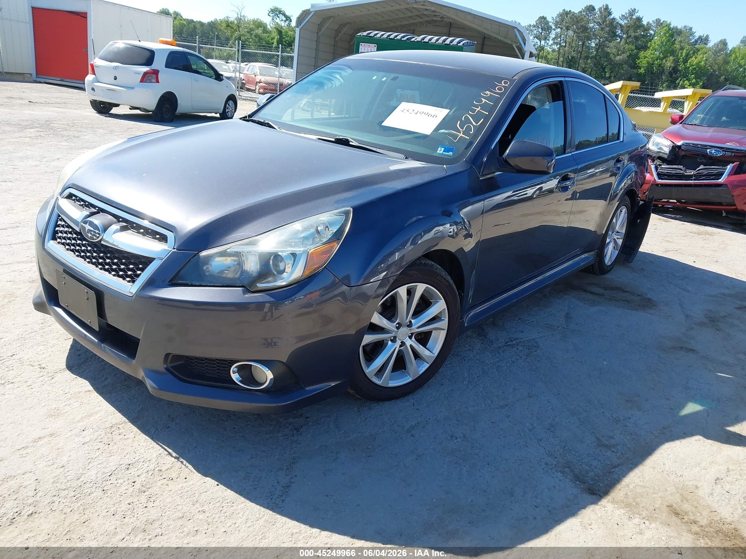 2013 Subaru Legacy 3.6r Gray vin: 4S3BMDA63D2006490