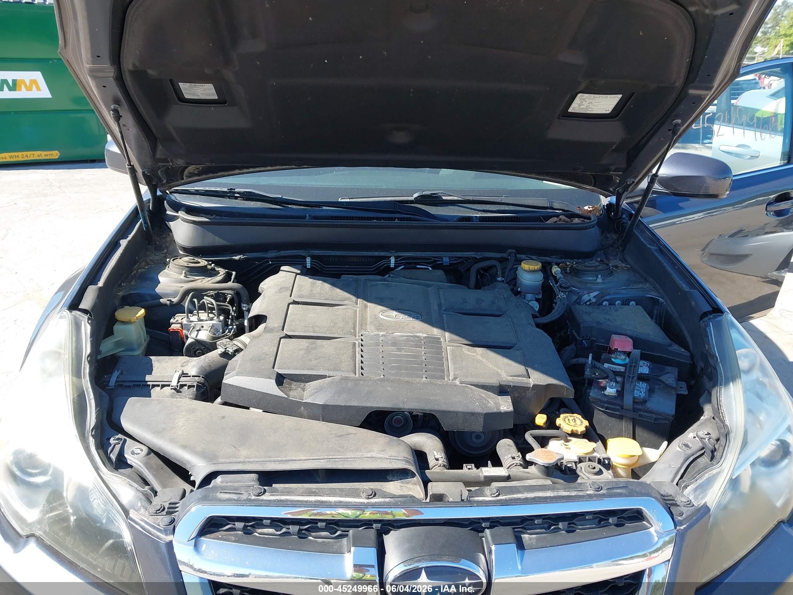 2013 Subaru Legacy 3.6r Gray vin: 4S3BMDA63D2006490