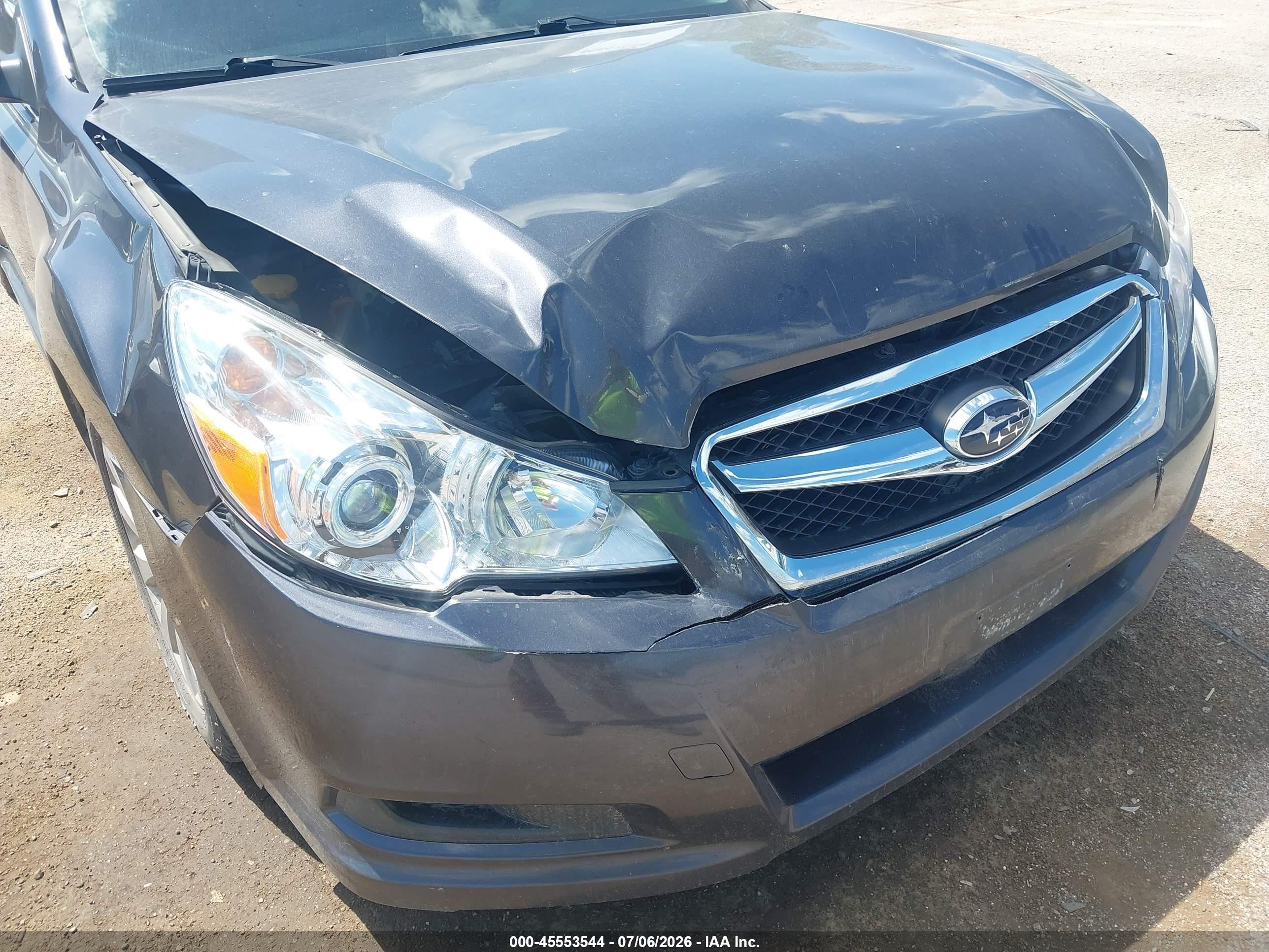 2010 Subaru Legacy 3.6r Gray vin: 4S3BMDA68A2237624