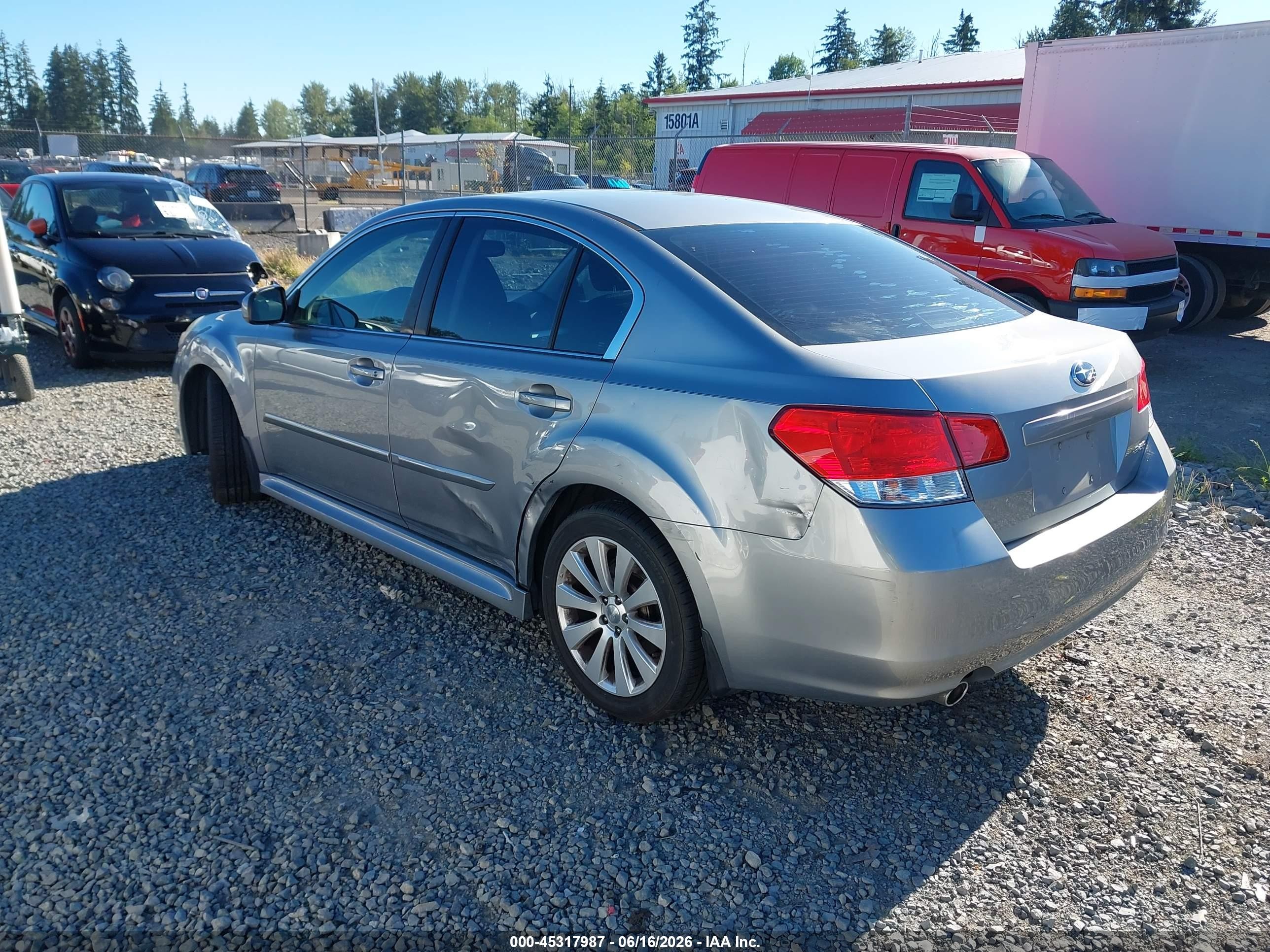 2011 Subaru Legacy 3.6r Premium Серый vin: 4S3BMDC6XB2256528