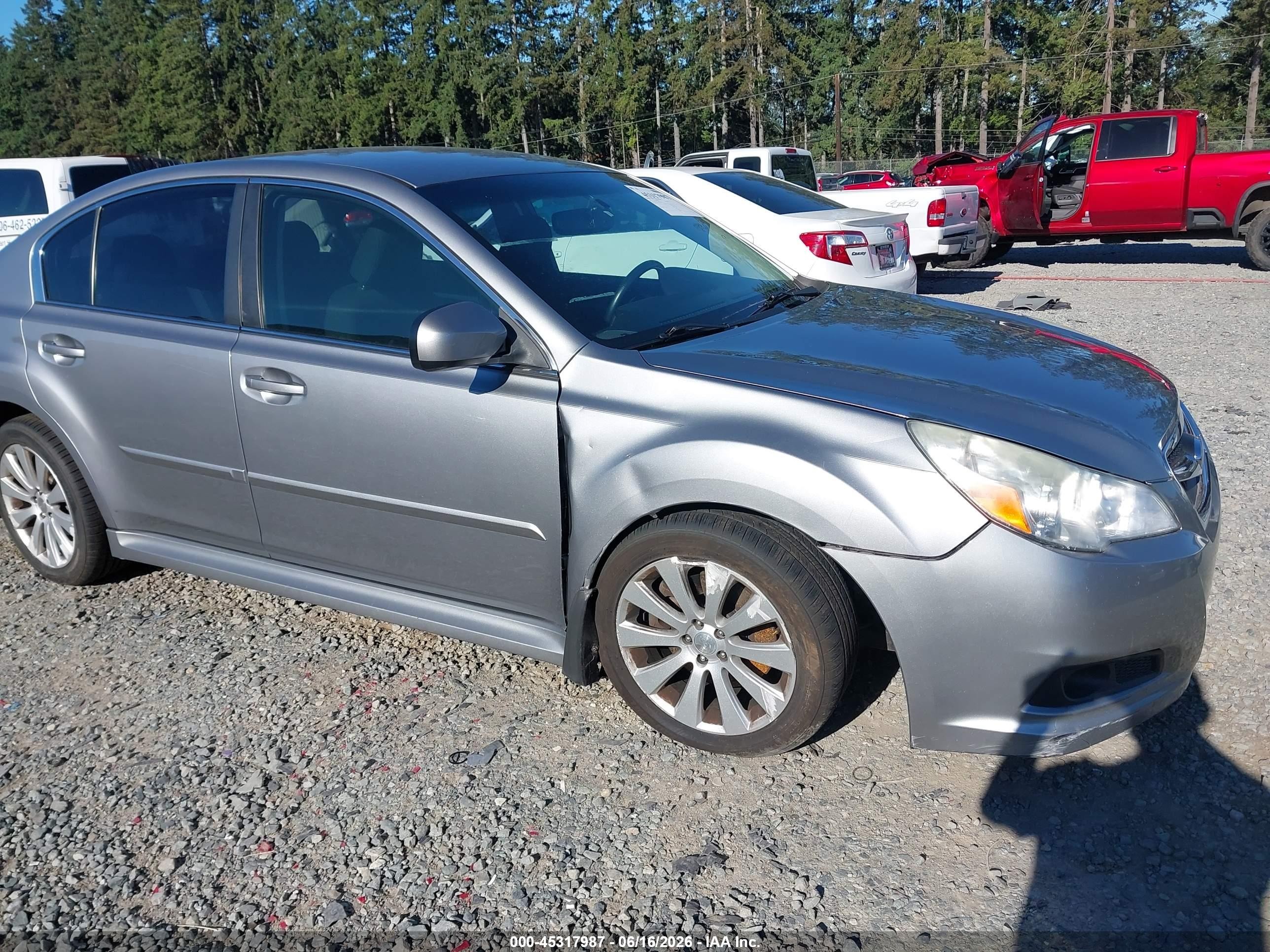 2011 Subaru Legacy 3.6r Premium Серый vin: 4S3BMDC6XB2256528
