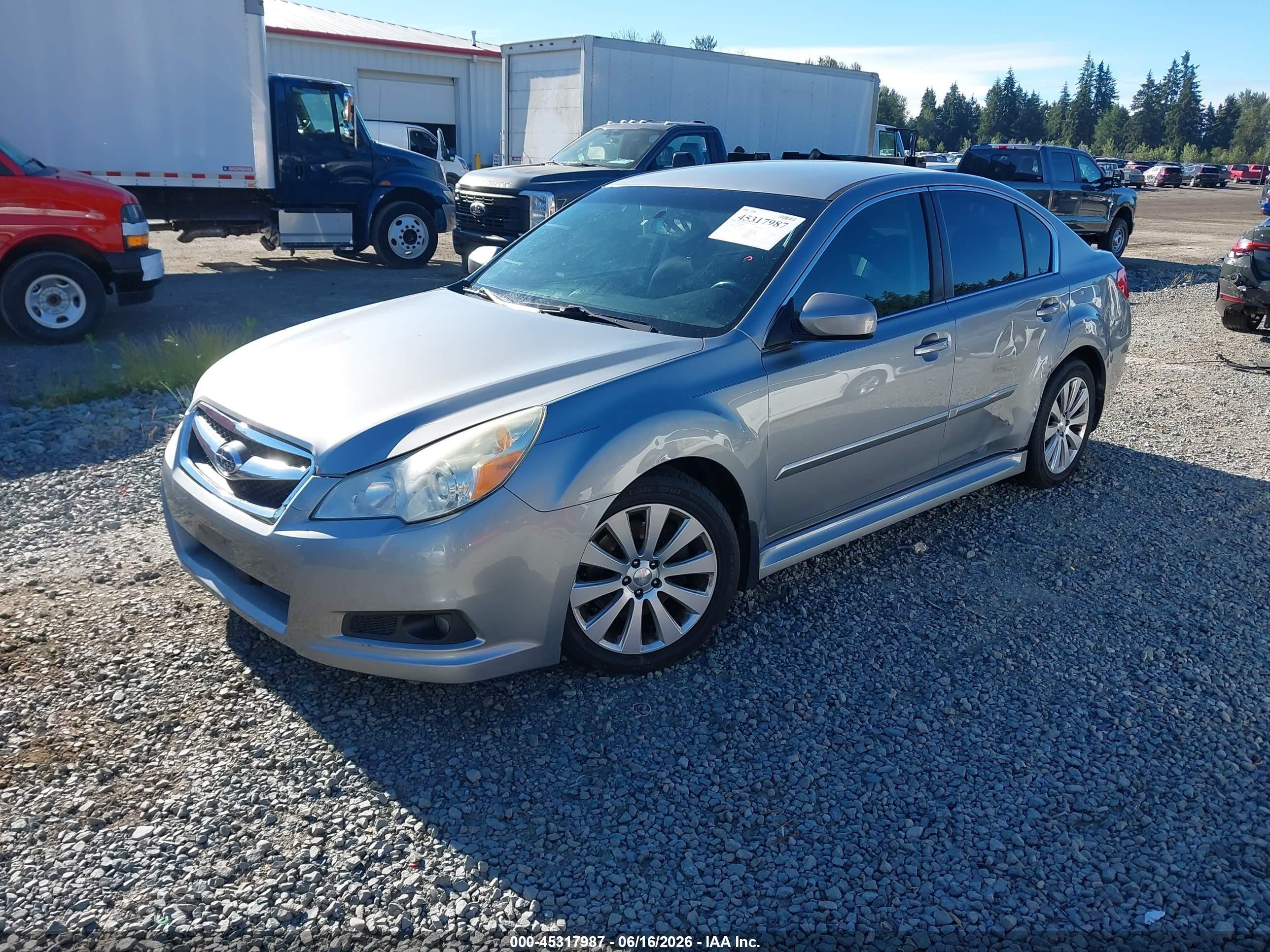 2011 Subaru Legacy 3.6r Premium Серый vin: 4S3BMDC6XB2256528