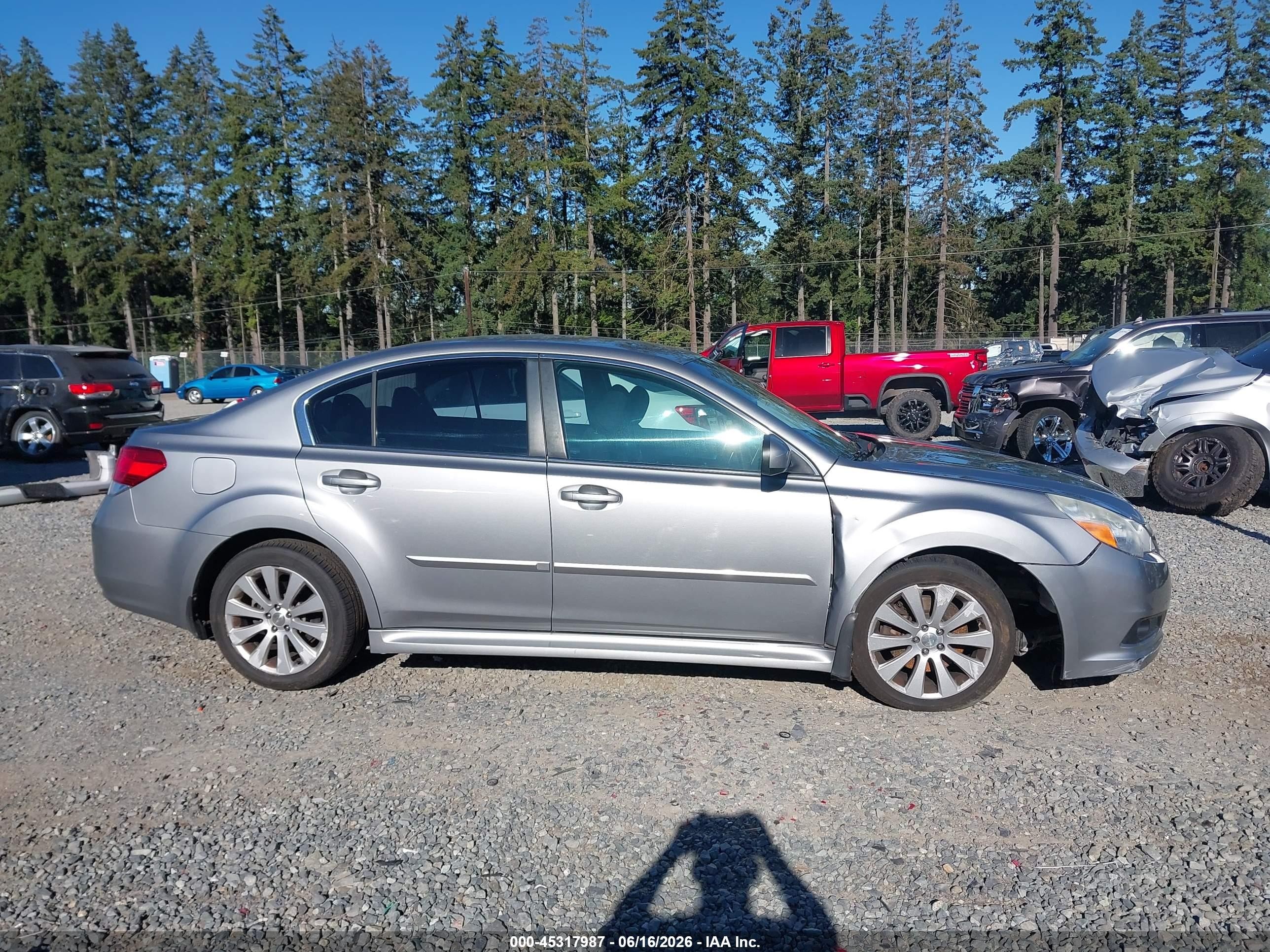2011 Subaru Legacy 3.6r Premium Серый vin: 4S3BMDC6XB2256528