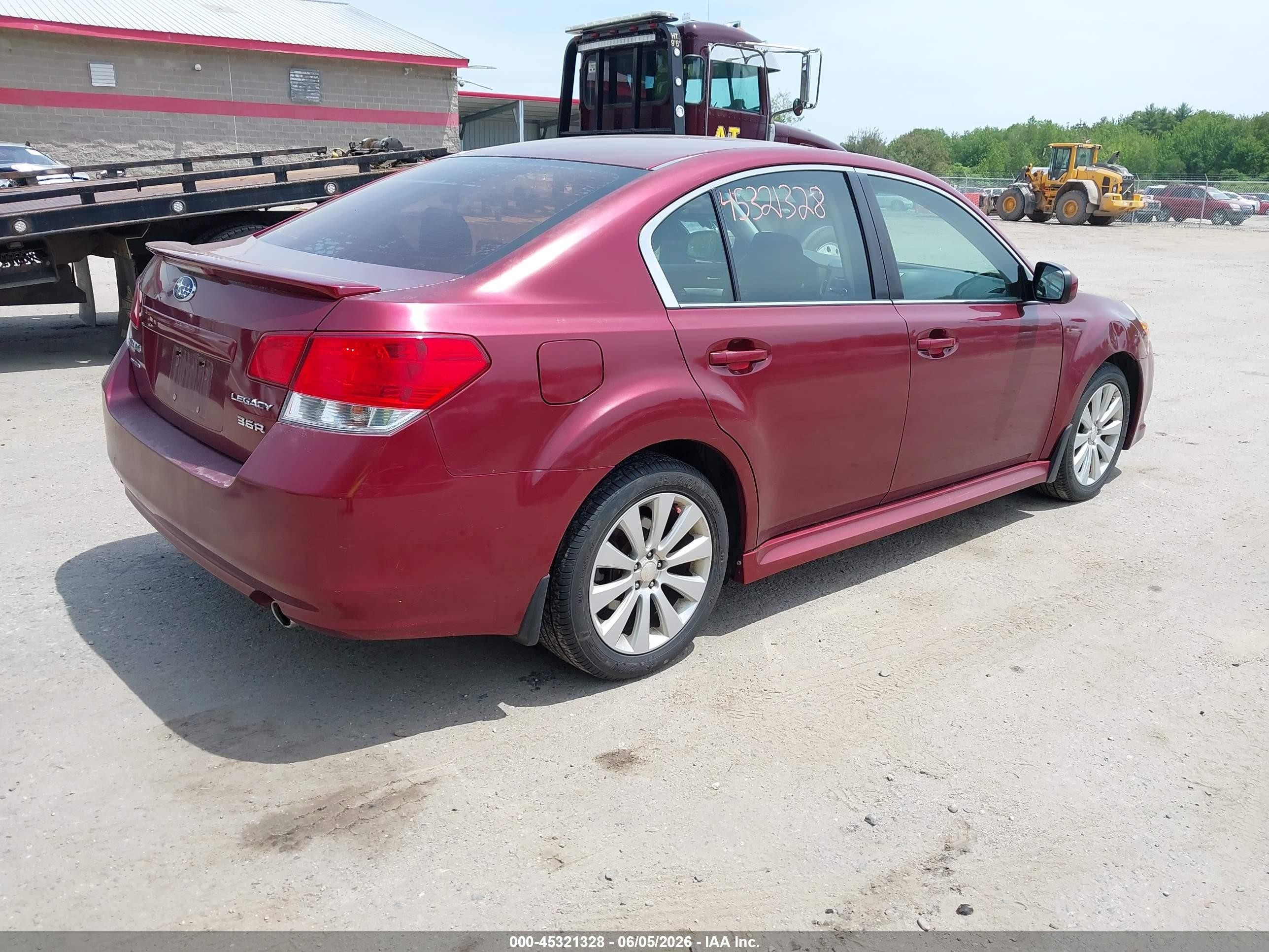 2010 Subaru Legacy 3.6r Premium Темно-бордовый vin: 4S3BMDG67A2215461
