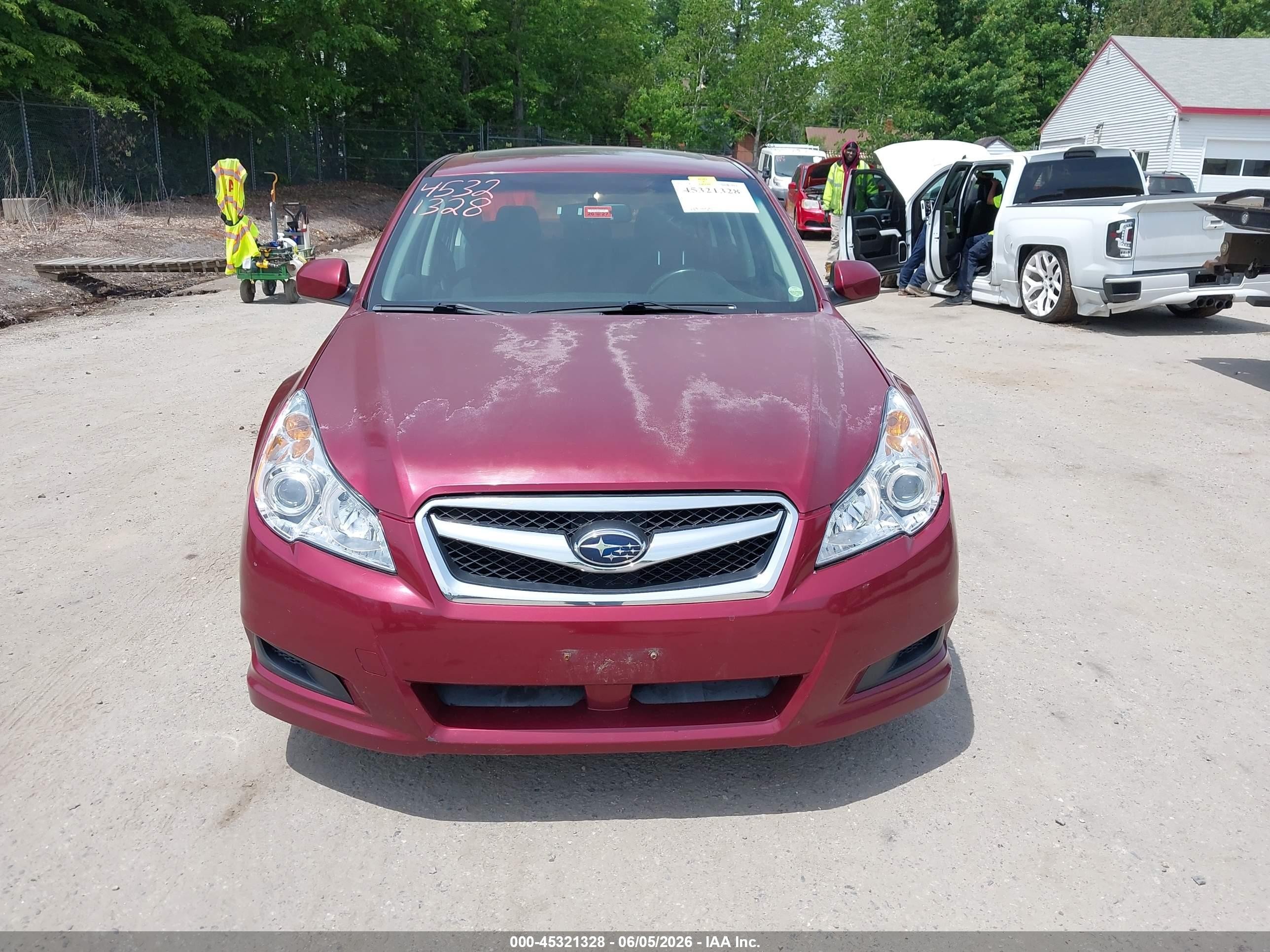 2010 Subaru Legacy 3.6r Premium Темно-бордовый vin: 4S3BMDG67A2215461