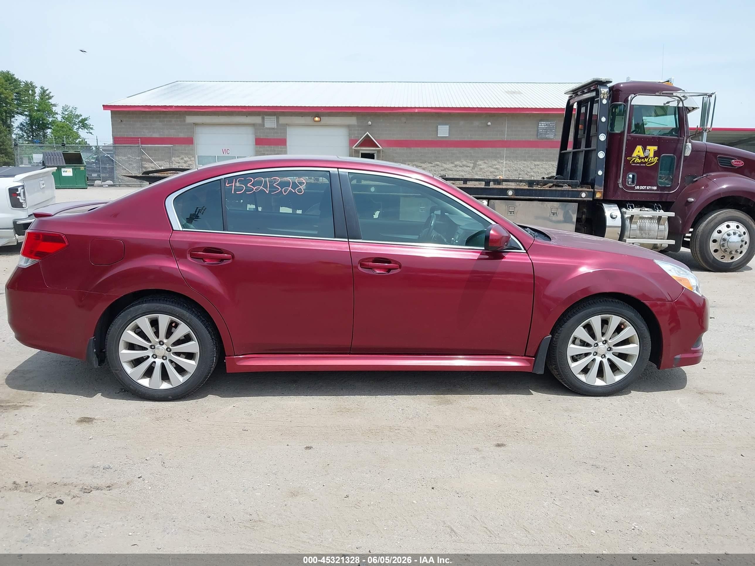 2010 Subaru Legacy 3.6r Premium Темно-бордовый vin: 4S3BMDG67A2215461
