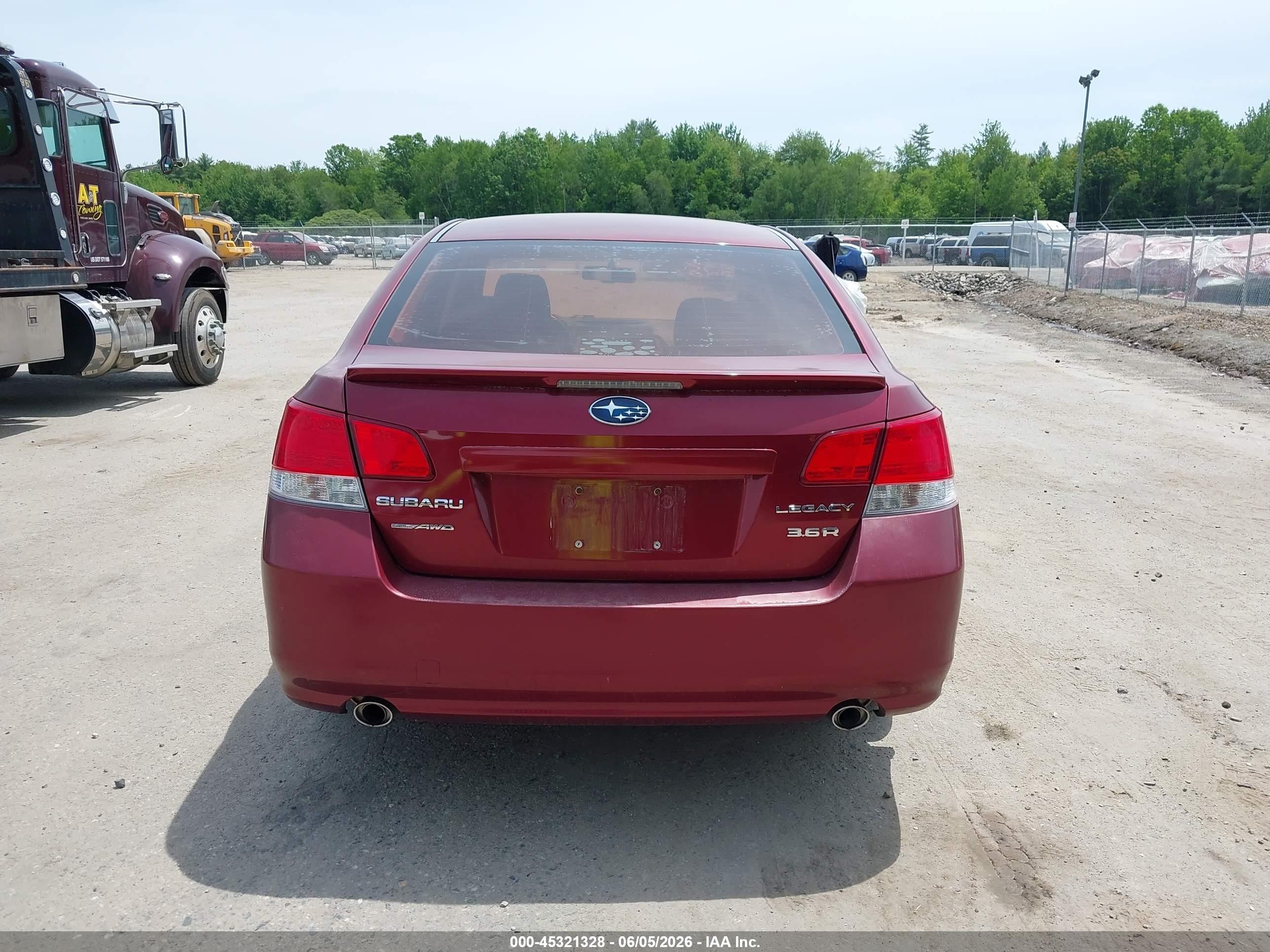 2010 Subaru Legacy 3.6r Premium Темно-бордовый vin: 4S3BMDG67A2215461