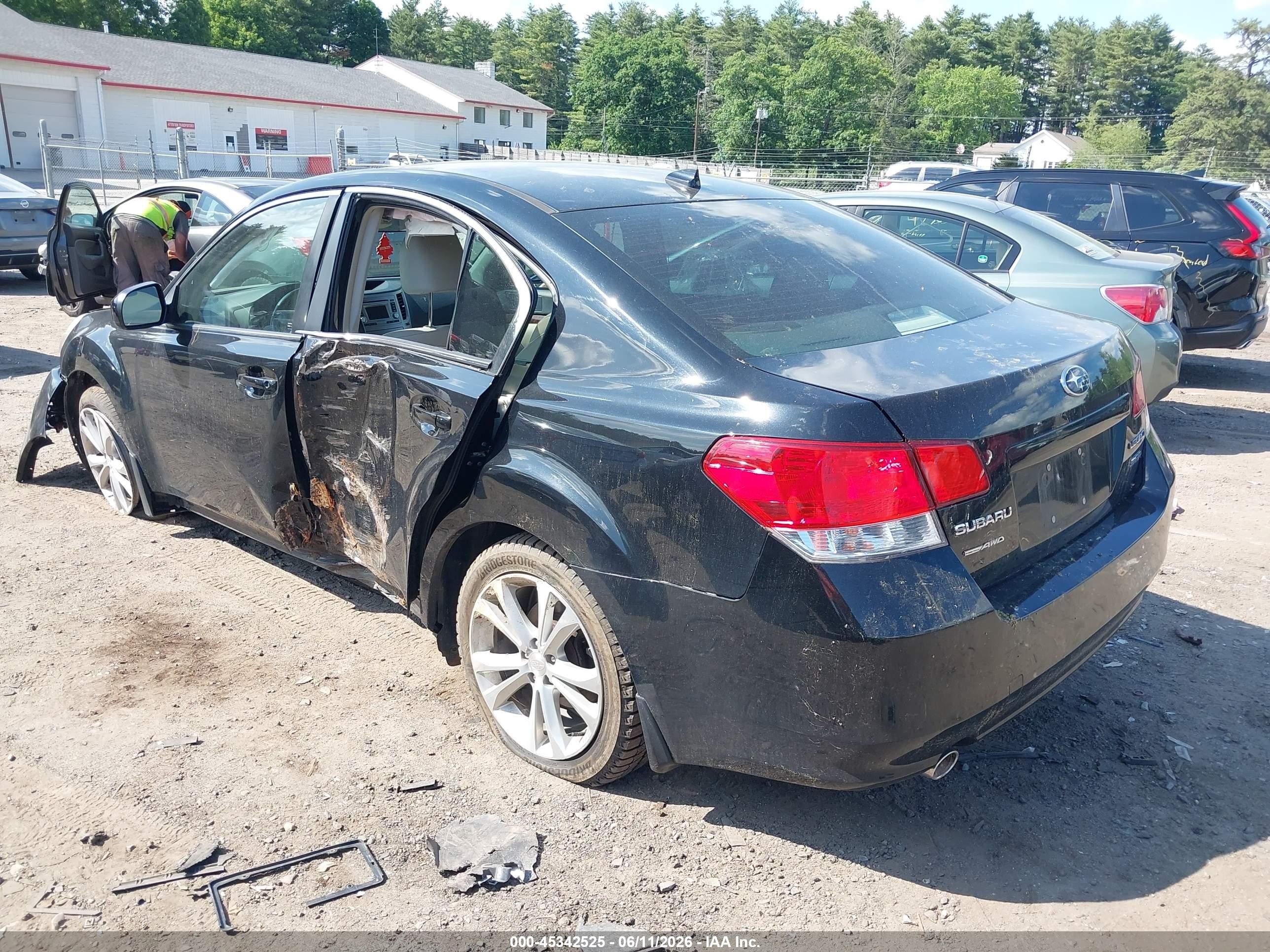 2013 Subaru Legacy 3.6r Limited Black vin: 4S3BMDK61D2029006