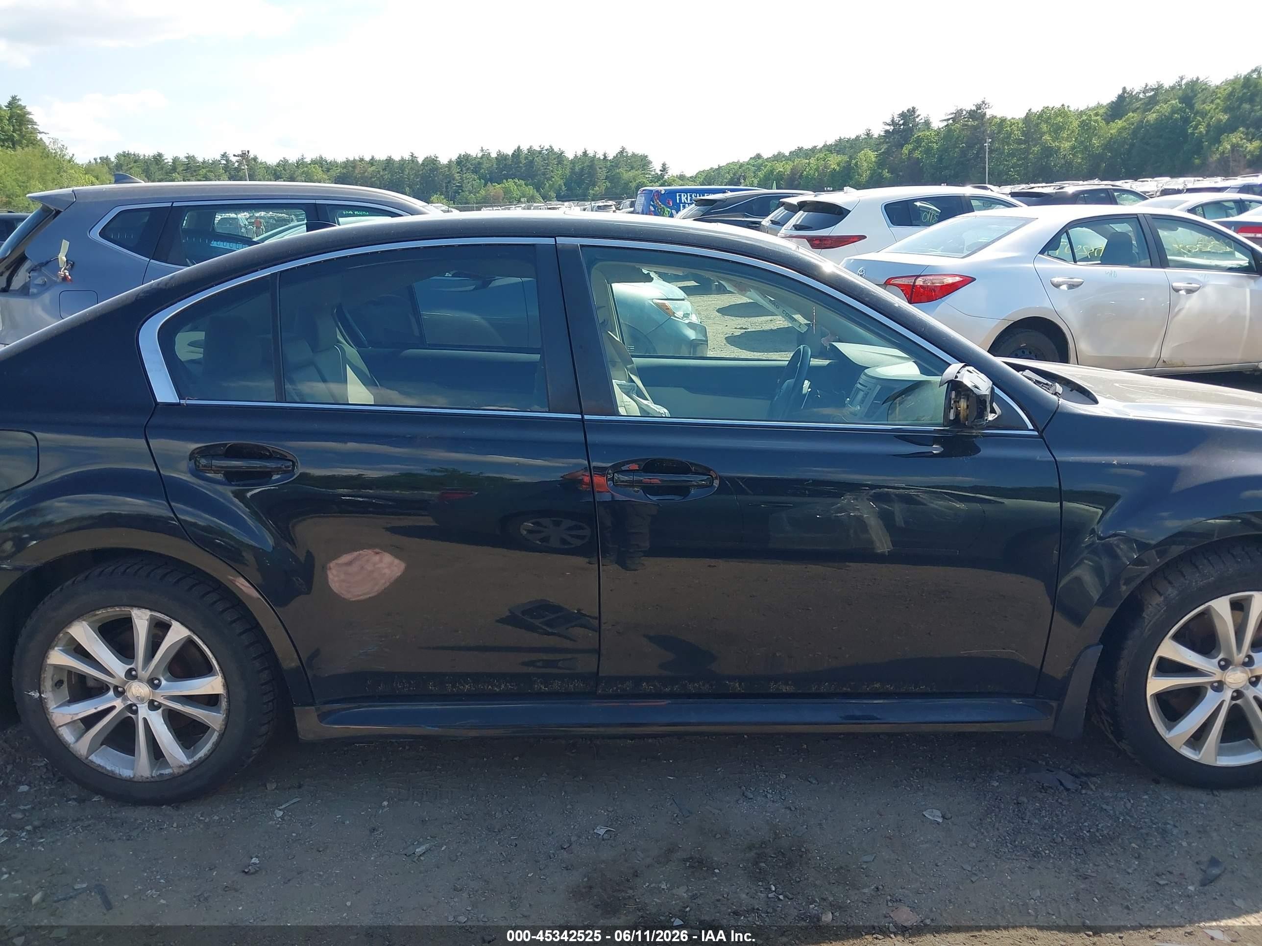 2013 Subaru Legacy 3.6r Limited Black vin: 4S3BMDK61D2029006