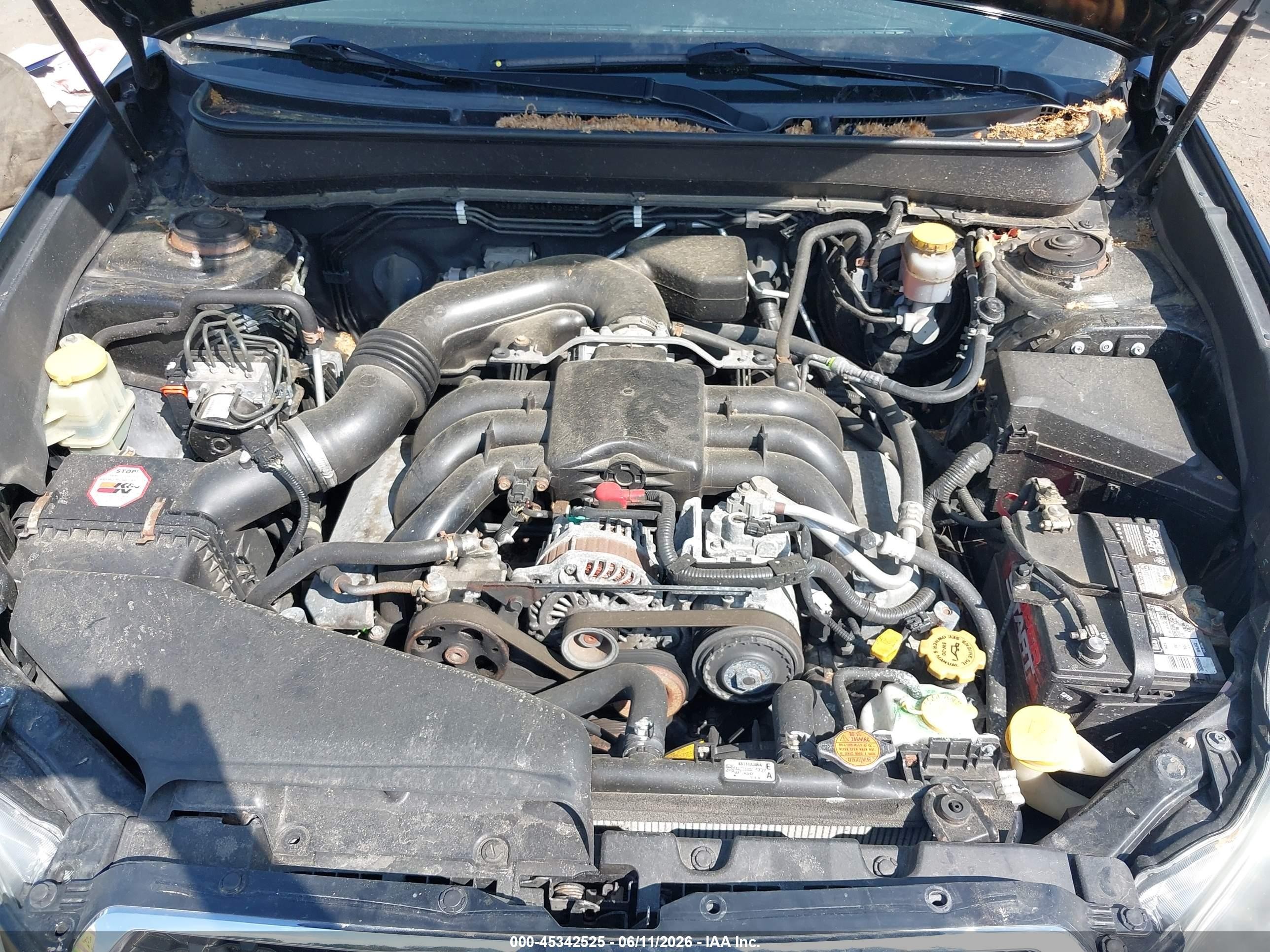 2013 Subaru Legacy 3.6r Limited Black vin: 4S3BMDK61D2029006