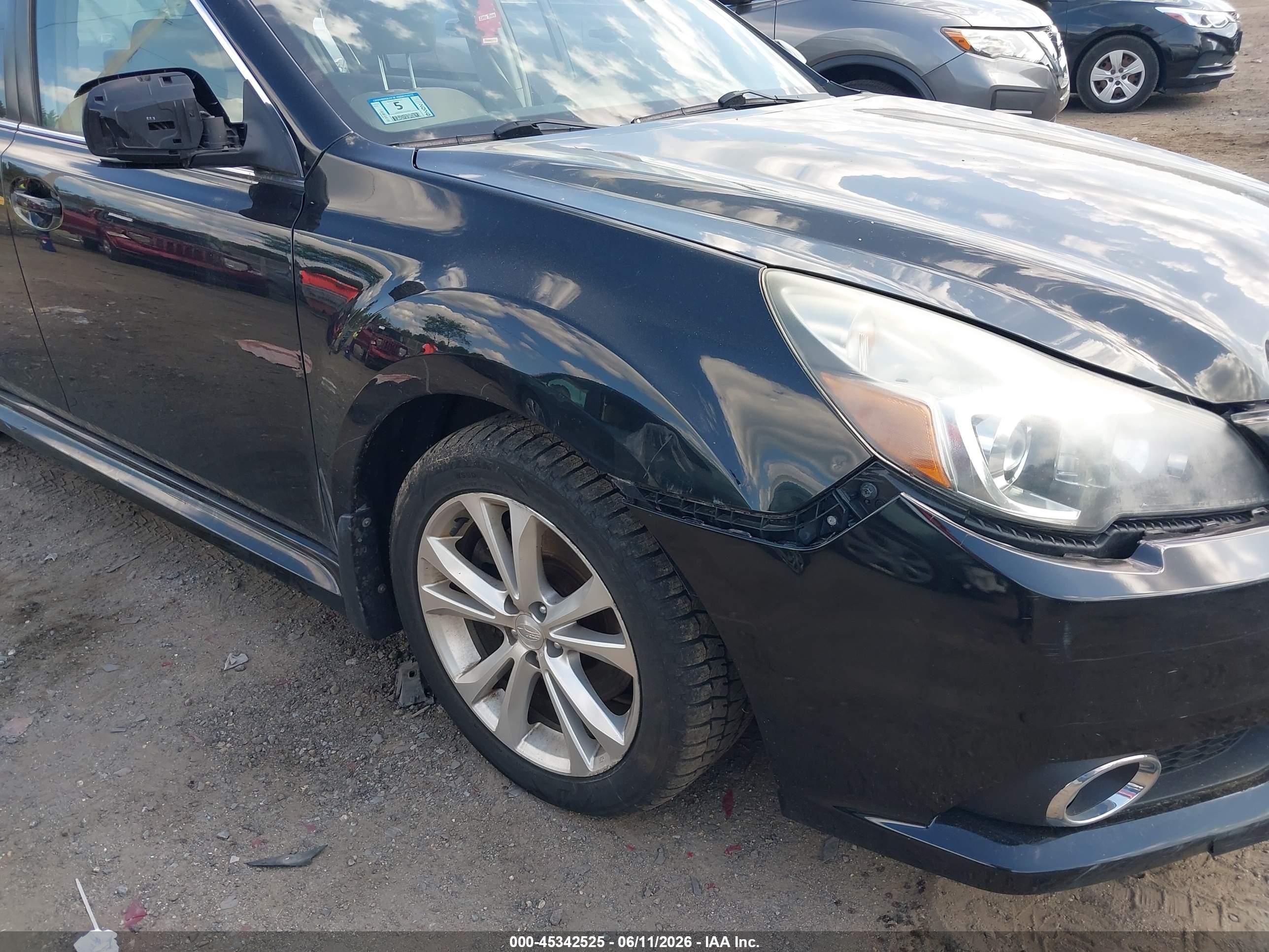 2013 Subaru Legacy 3.6r Limited Black vin: 4S3BMDK61D2029006