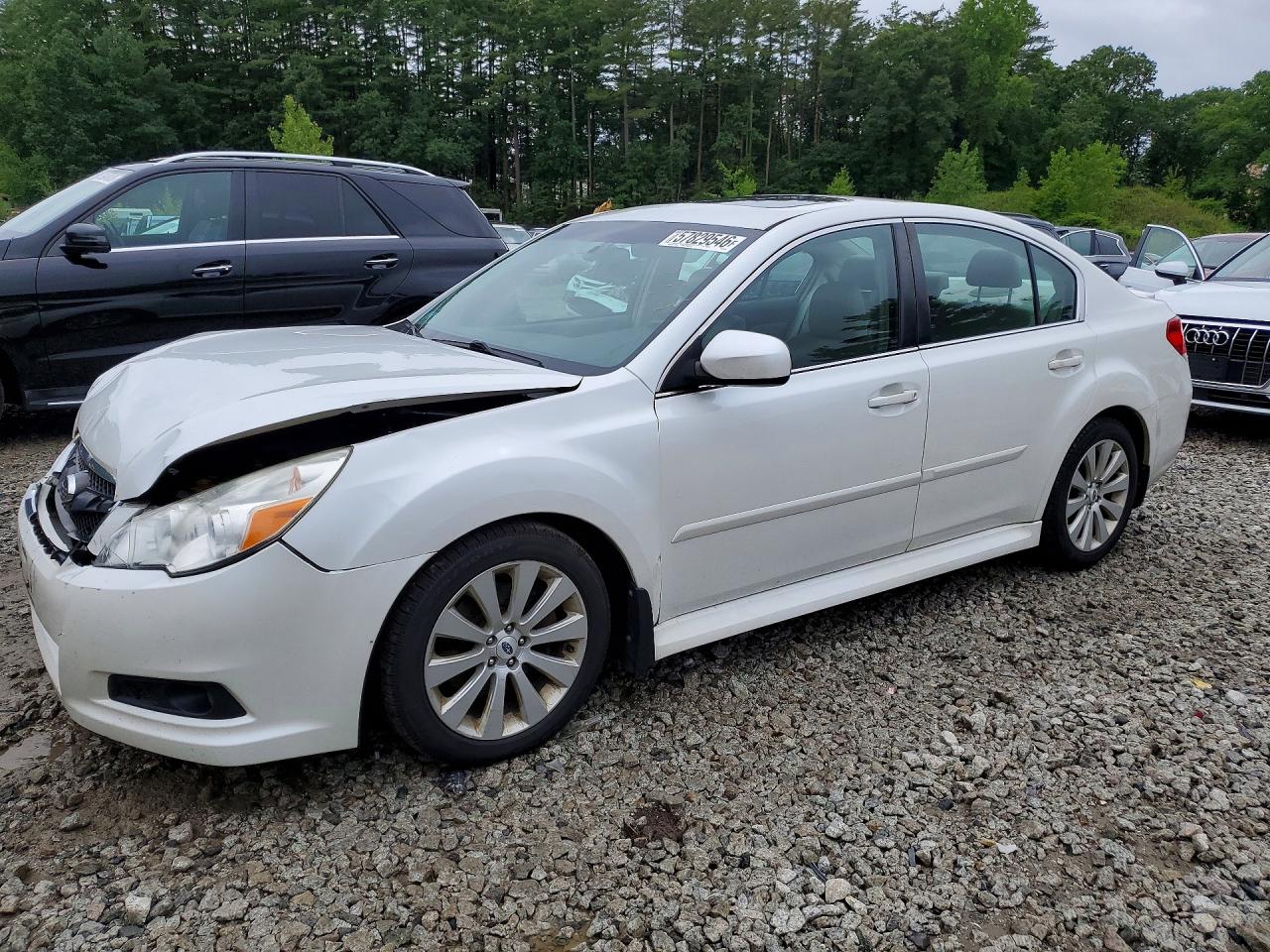2012 Subaru Legacy 3.6r Limited White vin: 4S3BMDK63C2020192