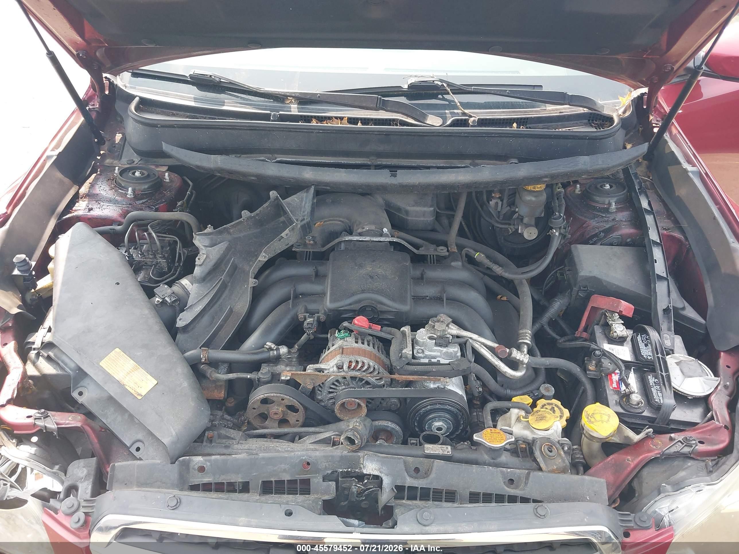 2013 Subaru Legacy 3.6r Limited Красный vin: 4S3BMDL66D2028156
