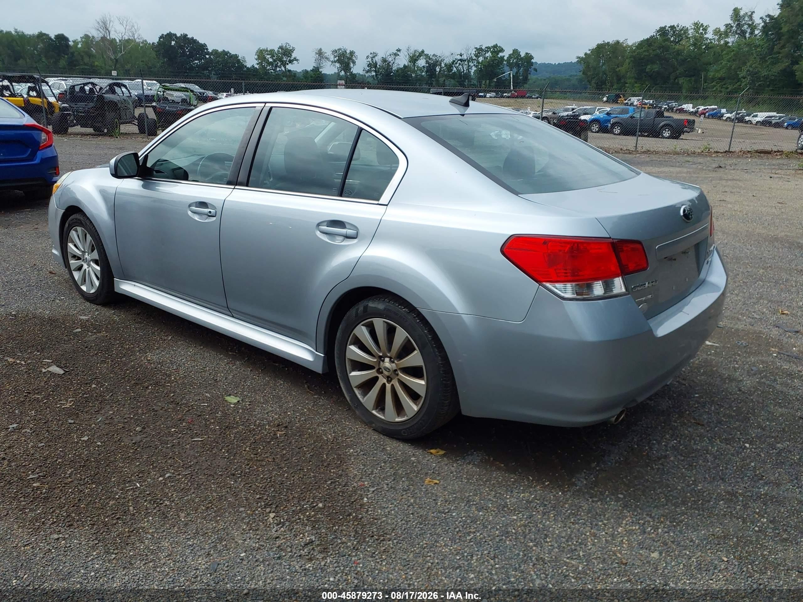 2012 Subaru Legacy 3.6r Limited Серебряный vin: 4S3BMDL68C2018467