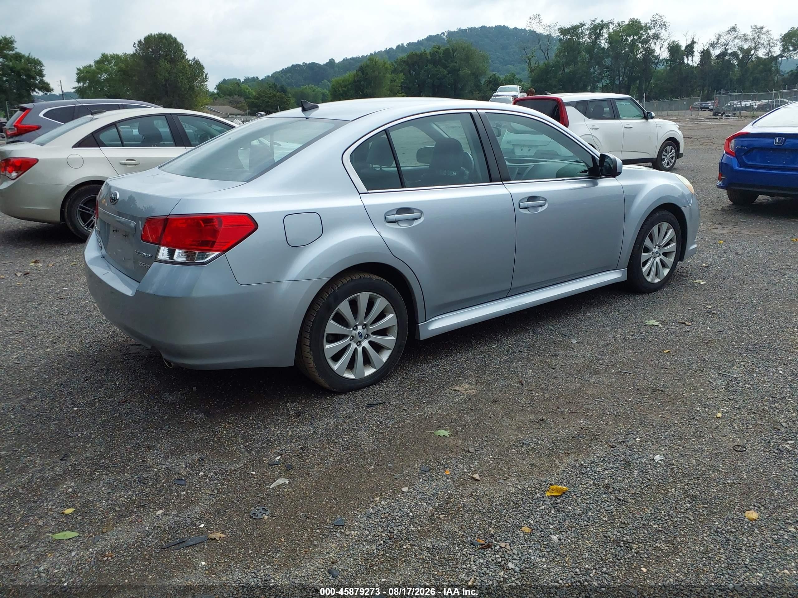 2012 Subaru Legacy 3.6r Limited Серебряный vin: 4S3BMDL68C2018467