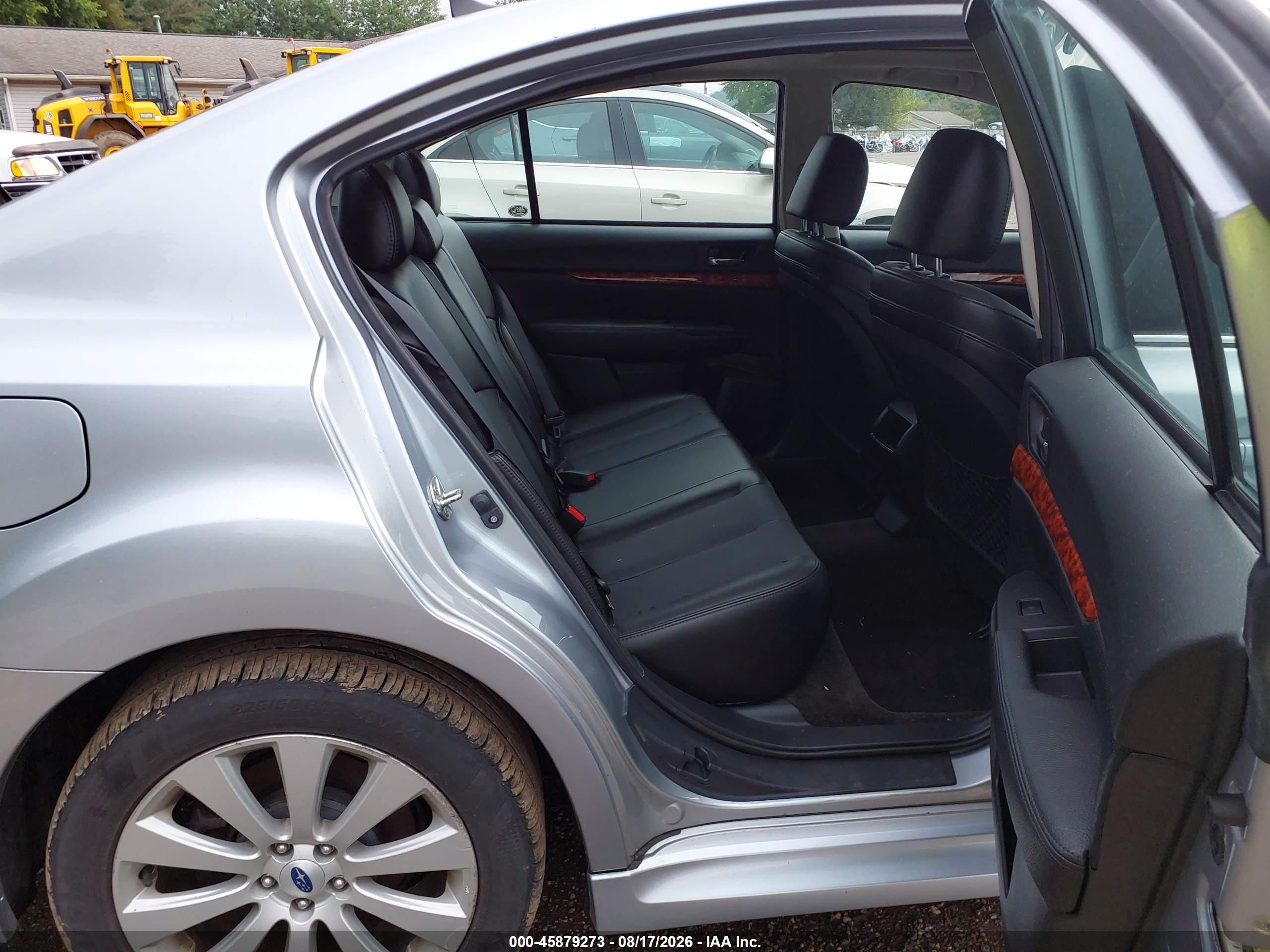 2012 Subaru Legacy 3.6r Limited Серебряный vin: 4S3BMDL68C2018467