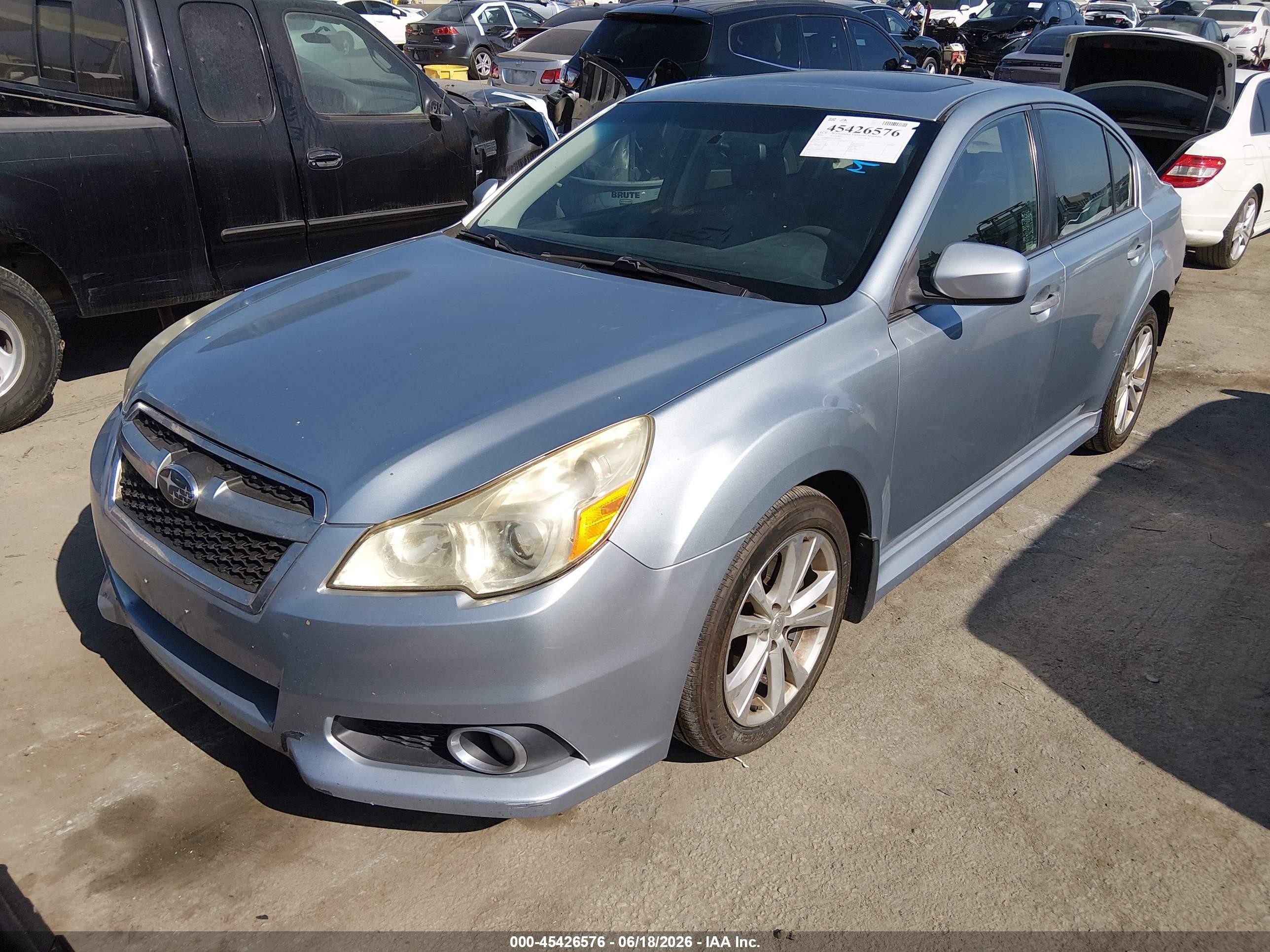 2014 Subaru Legacy 3.6r Limited Light Blue vin: 4S3BMDM68E2002965