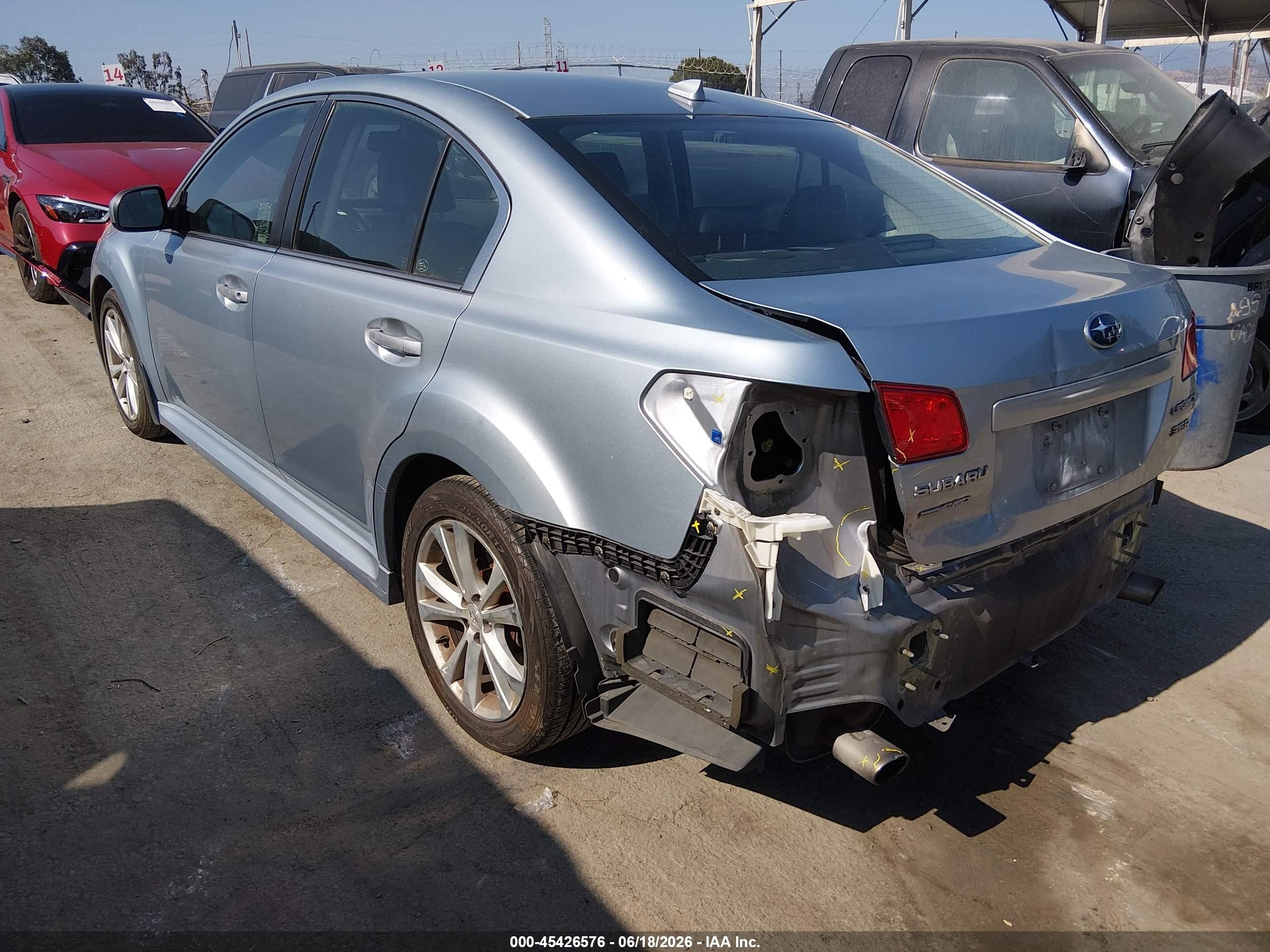 2014 Subaru Legacy 3.6r Limited Light Blue vin: 4S3BMDM68E2002965