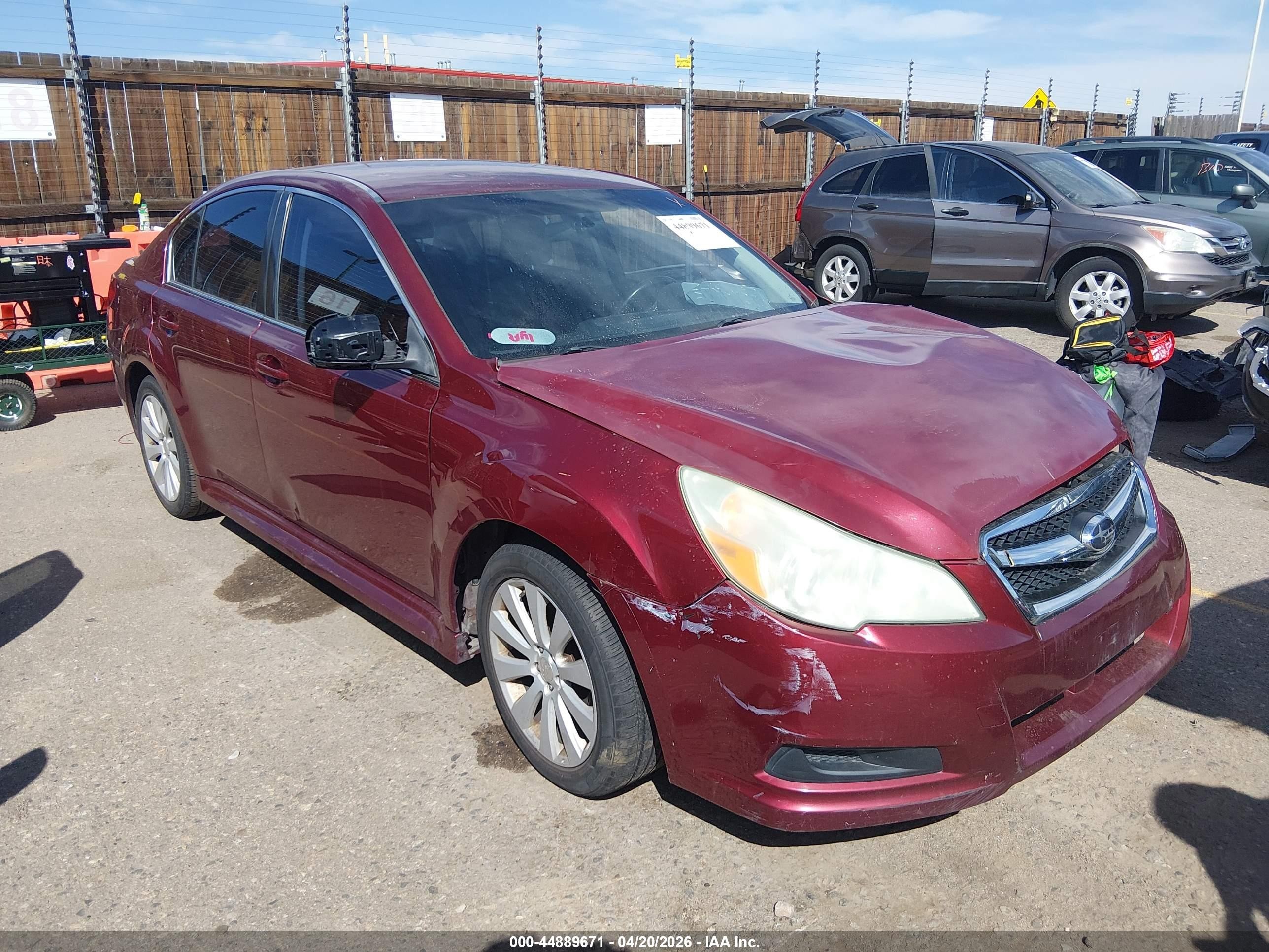 2011 Subaru Legacy 3.6r Premium Red vin: 4S3BMEC65B2242770