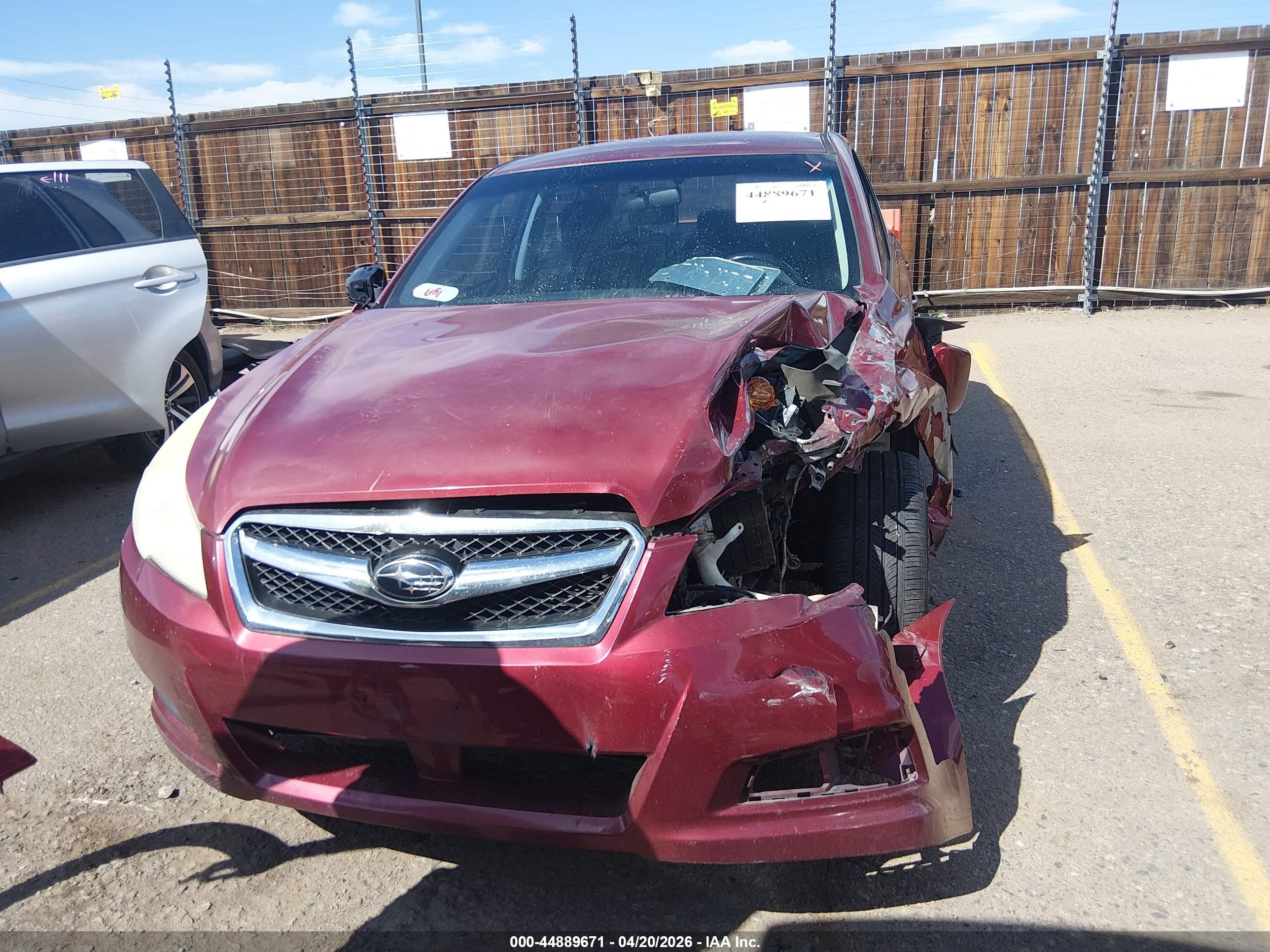 2011 Subaru Legacy 3.6r Premium Red vin: 4S3BMEC65B2242770