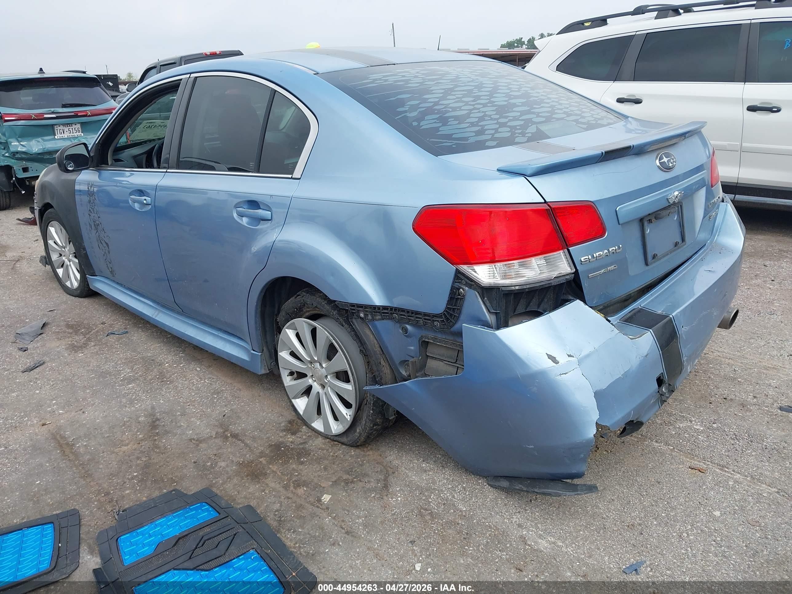 2010 Subaru Legacy 3.6r Premium Blue vin: 4S3BMEH66A2232563