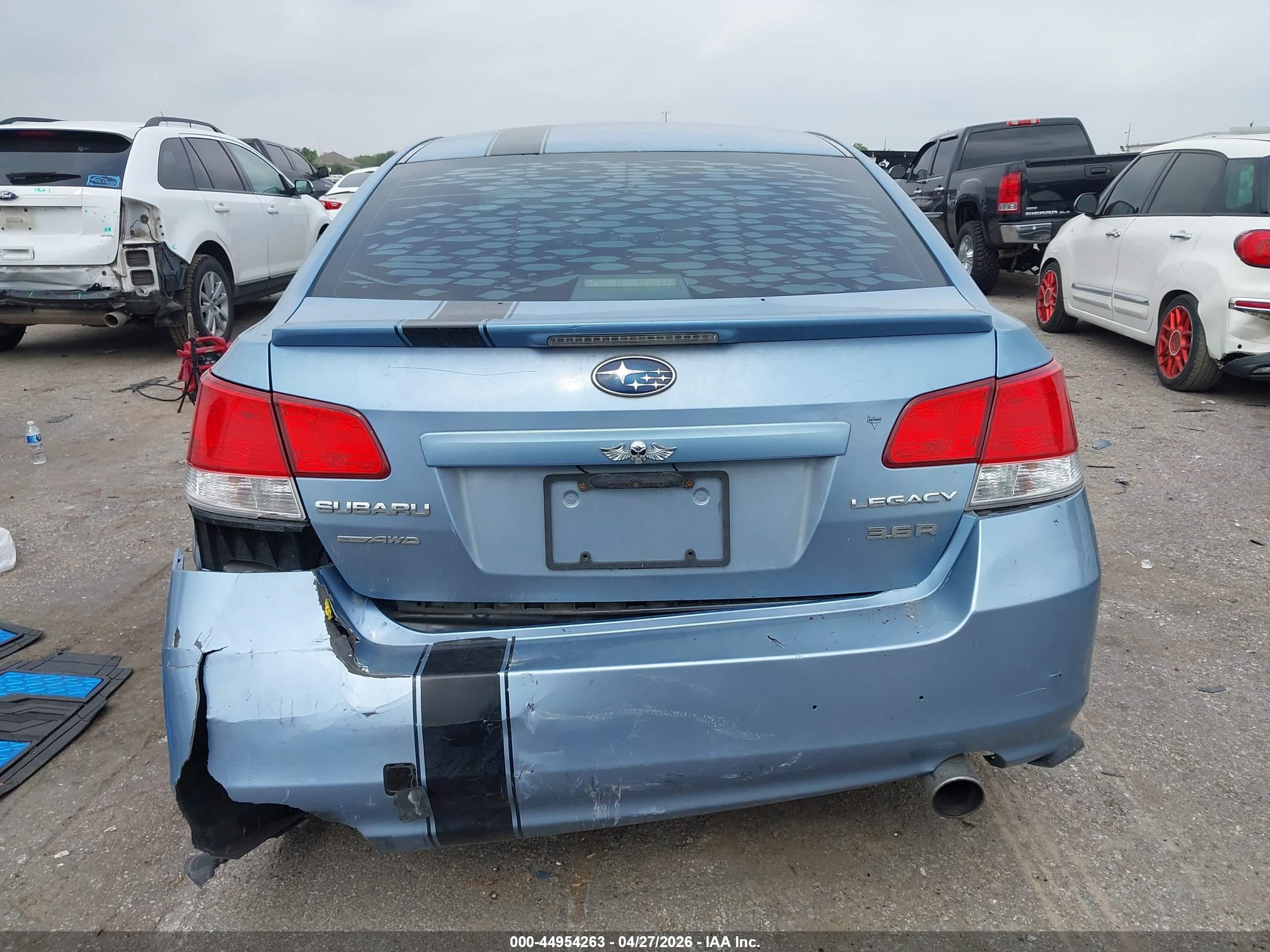 2010 Subaru Legacy 3.6r Premium Blue vin: 4S3BMEH66A2232563