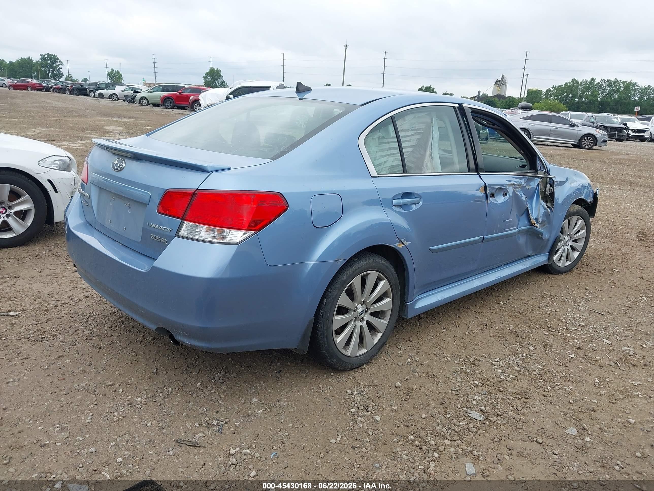 2012 Subaru Legacy 3.6r Limited Blue vin: 4S3BMEJ63C2028235