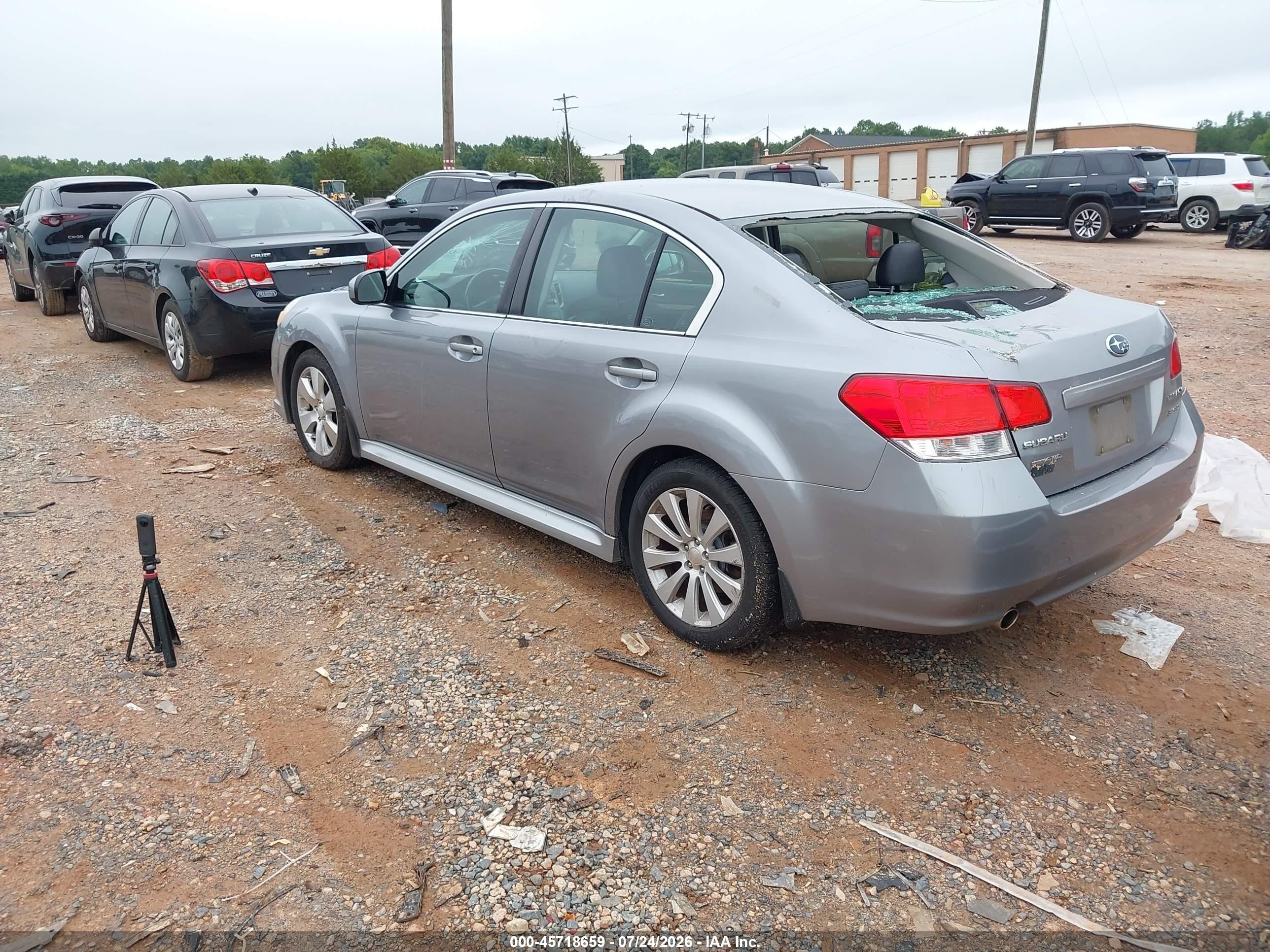 2010 Subaru Legacy 3.6r Limited Silver vin: 4S3BMEK61A2216571