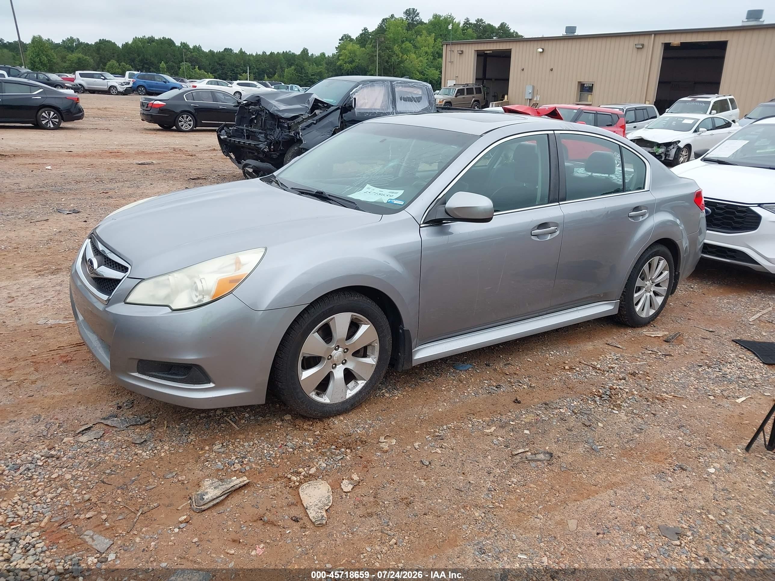 2010 Subaru Legacy 3.6r Limited Silver vin: 4S3BMEK61A2216571