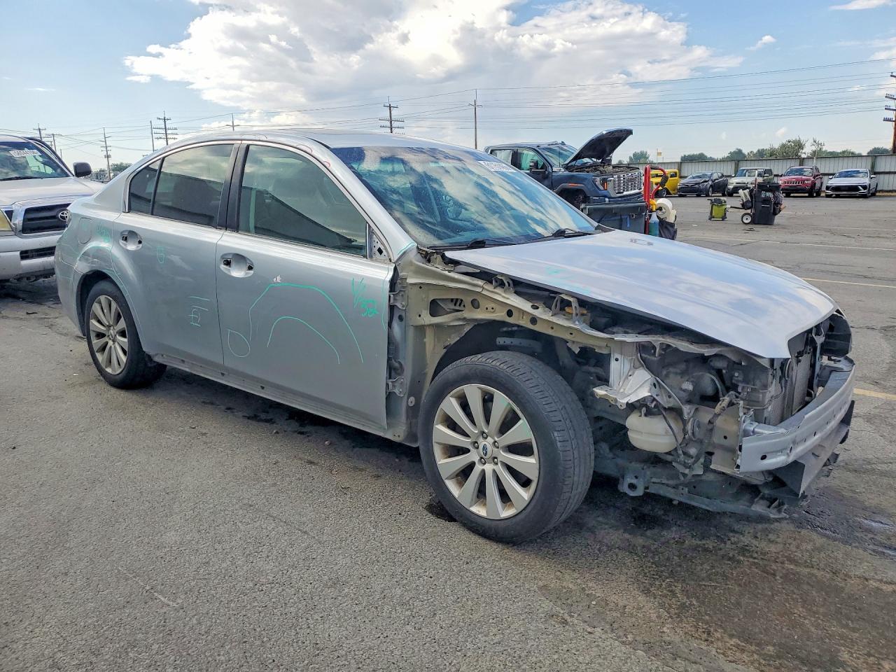 2012 Subaru Legacy 3.6r Limited Серебряный vin: 4S3BMEK66C2014733