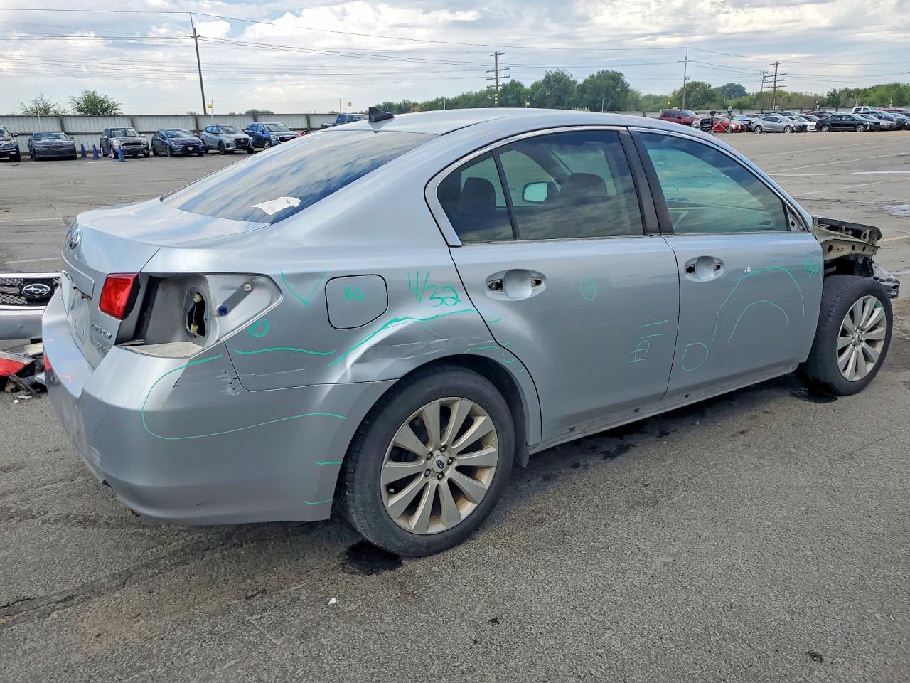2012 Subaru Legacy 3.6r Limited Серебряный vin: 4S3BMEK66C2014733
