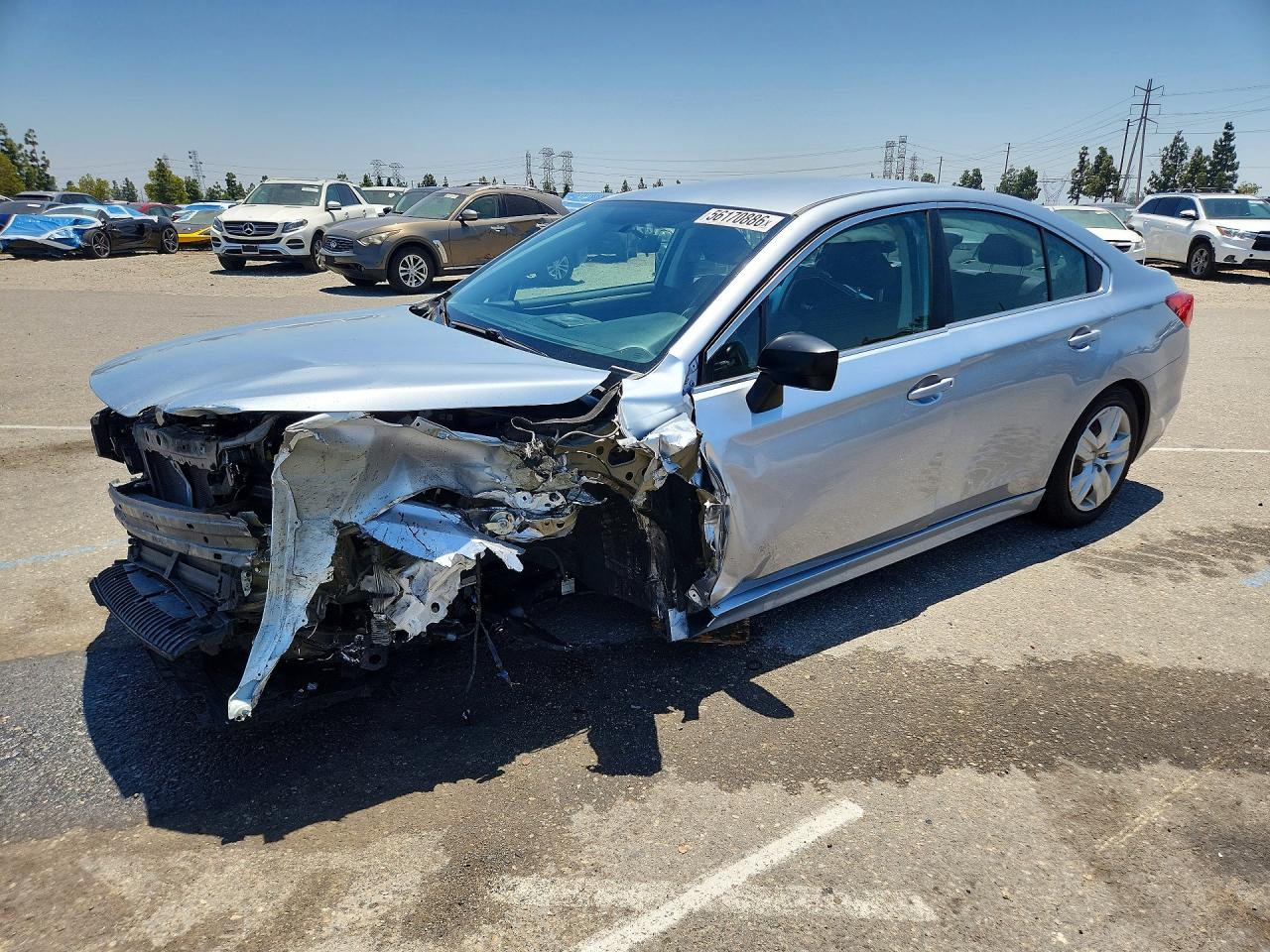 2015 Subaru Legacy 2.5i Silver vin: 4S3BNAA60F3017634