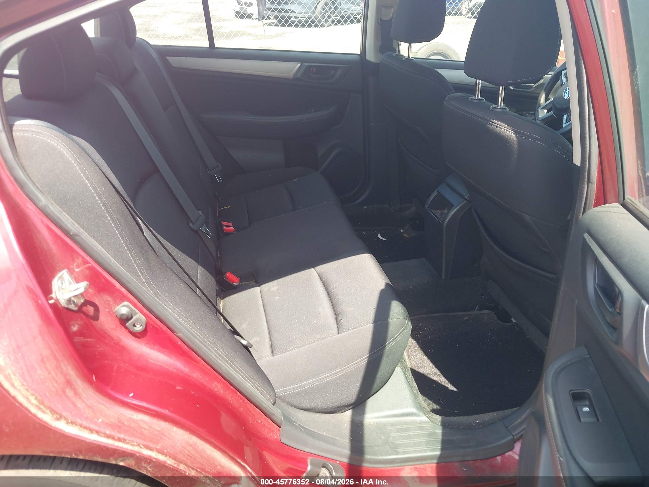 2015 Subaru Legacy 2.5i Red vin: 4S3BNAA62F3021538