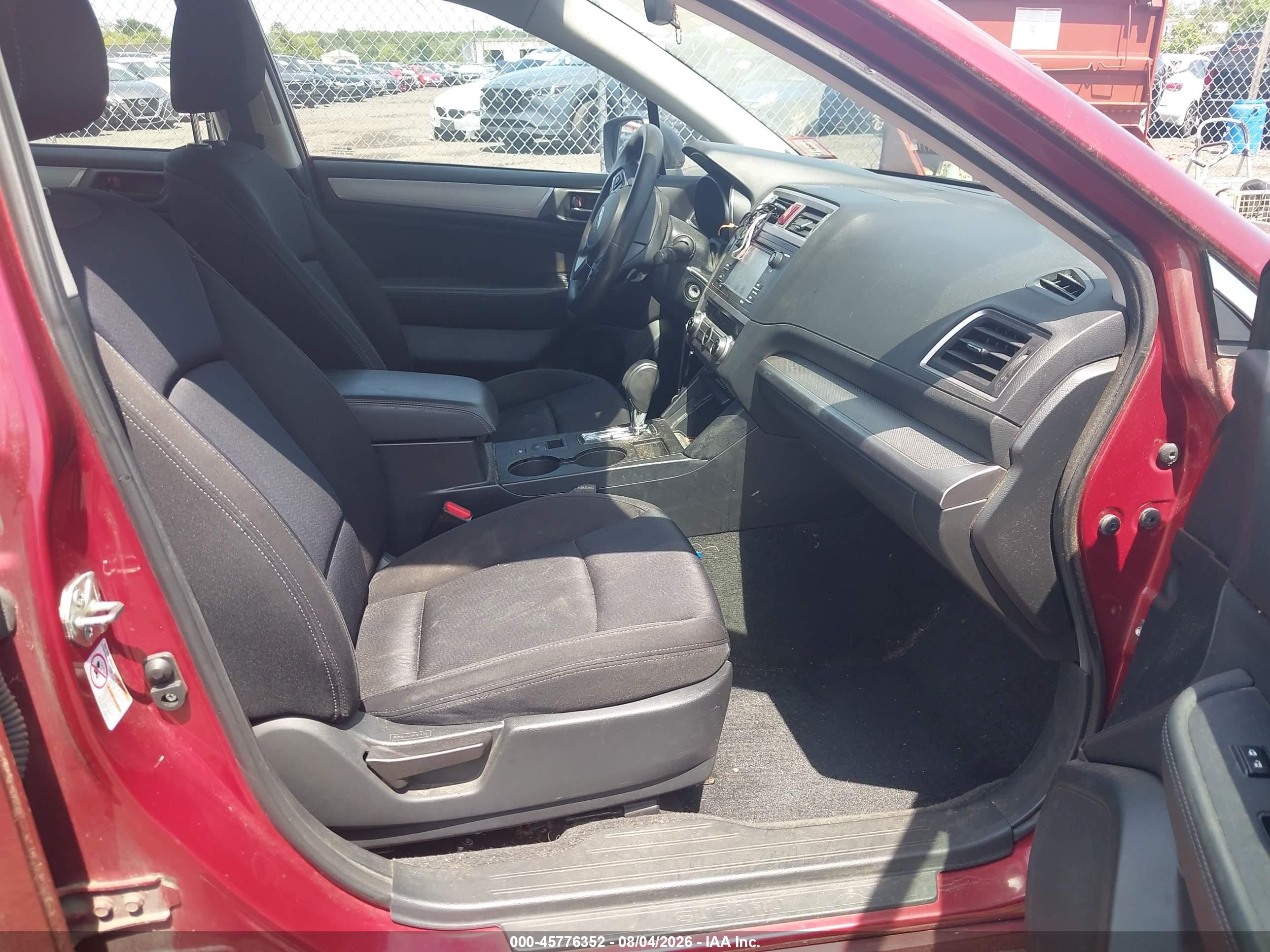 2015 Subaru Legacy 2.5i Red vin: 4S3BNAA62F3021538