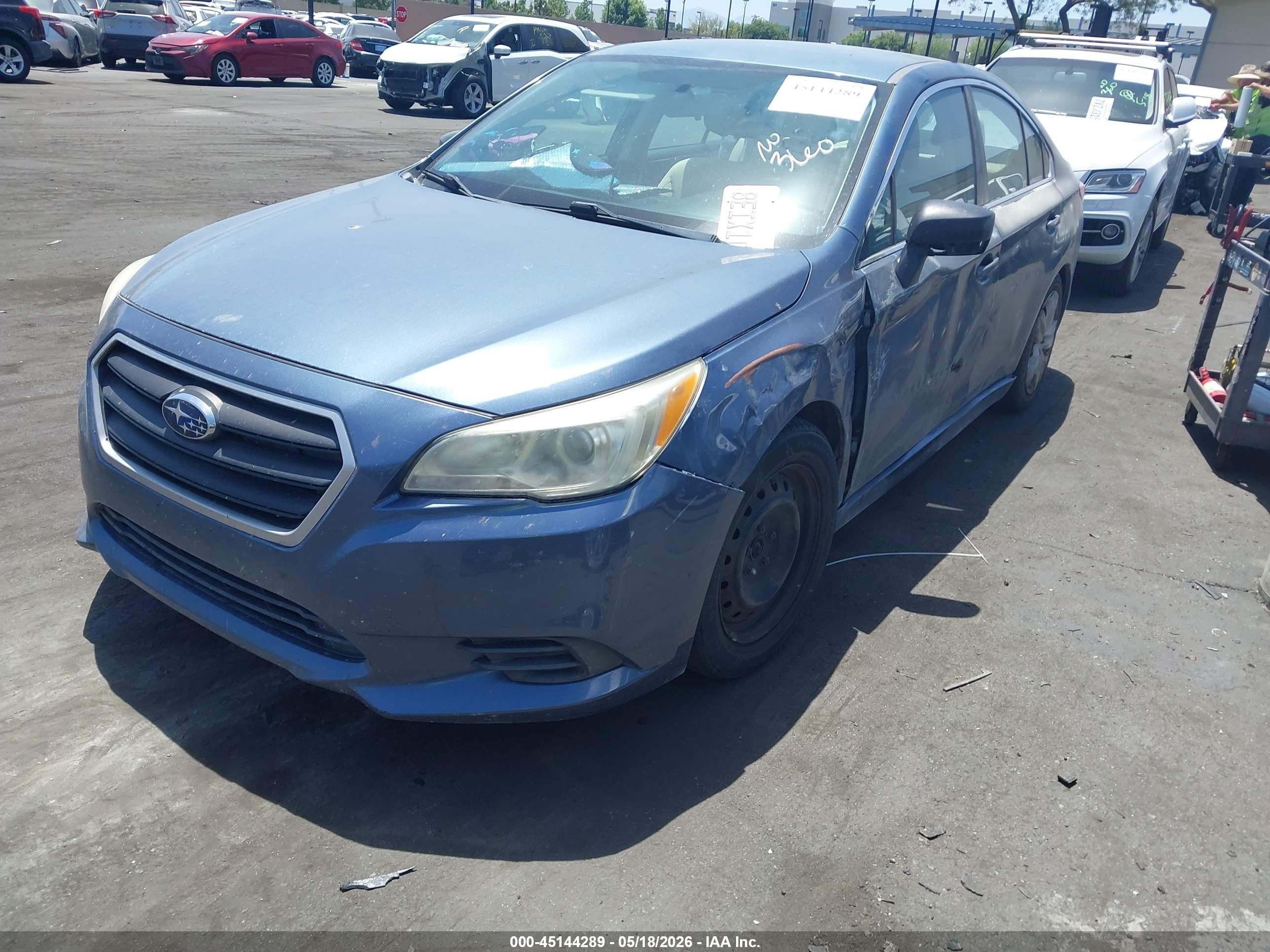 2015 Subaru Legacy 2.5i Blue vin: 4S3BNAA65F3041346