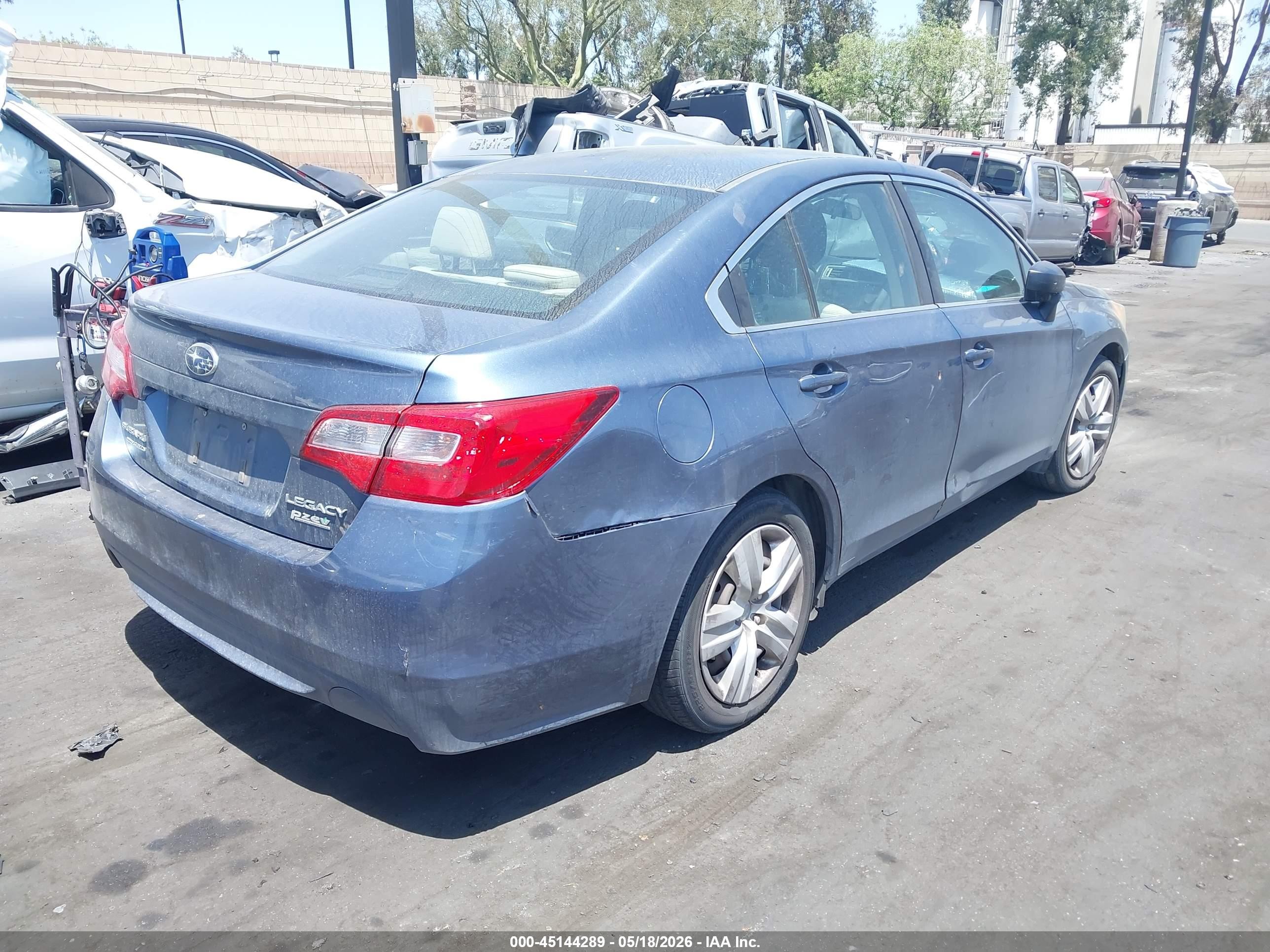 2015 Subaru Legacy 2.5i Blue vin: 4S3BNAA65F3041346