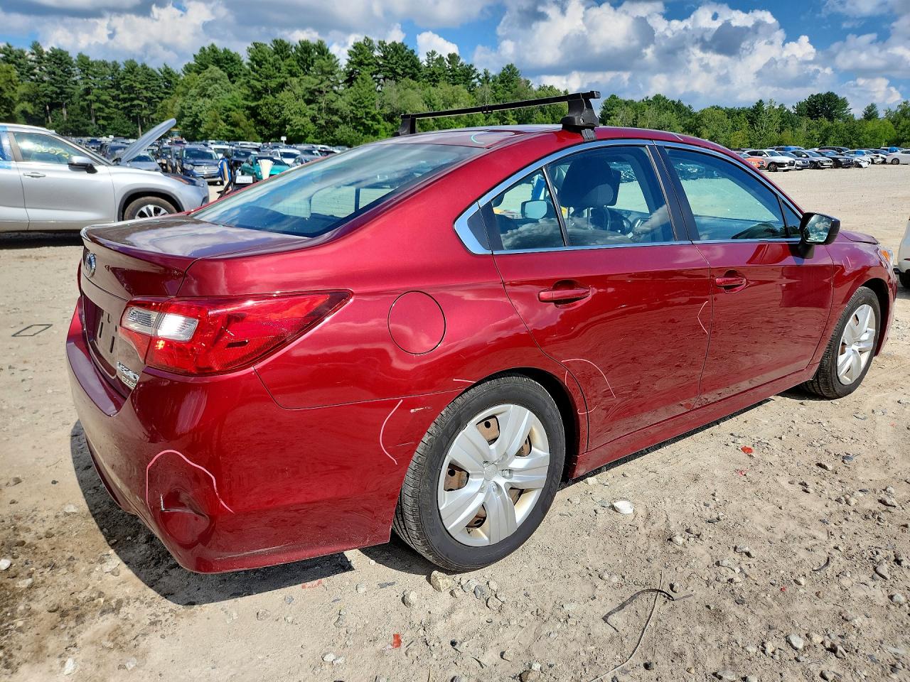 2015 Subaru Legacy 2.5i Красный vin: 4S3BNAA66F3031697