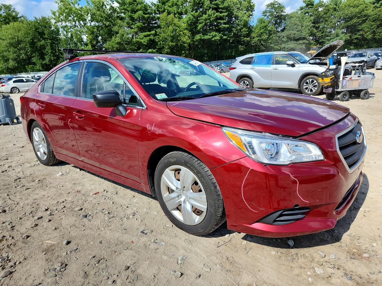 2015 Subaru Legacy 2.5i Красный vin: 4S3BNAA66F3031697