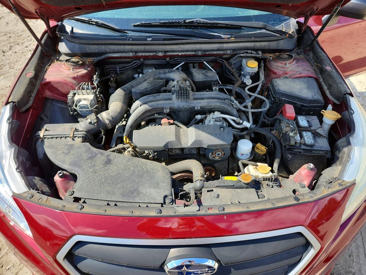 2015 Subaru Legacy 2.5i Красный vin: 4S3BNAA66F3031697