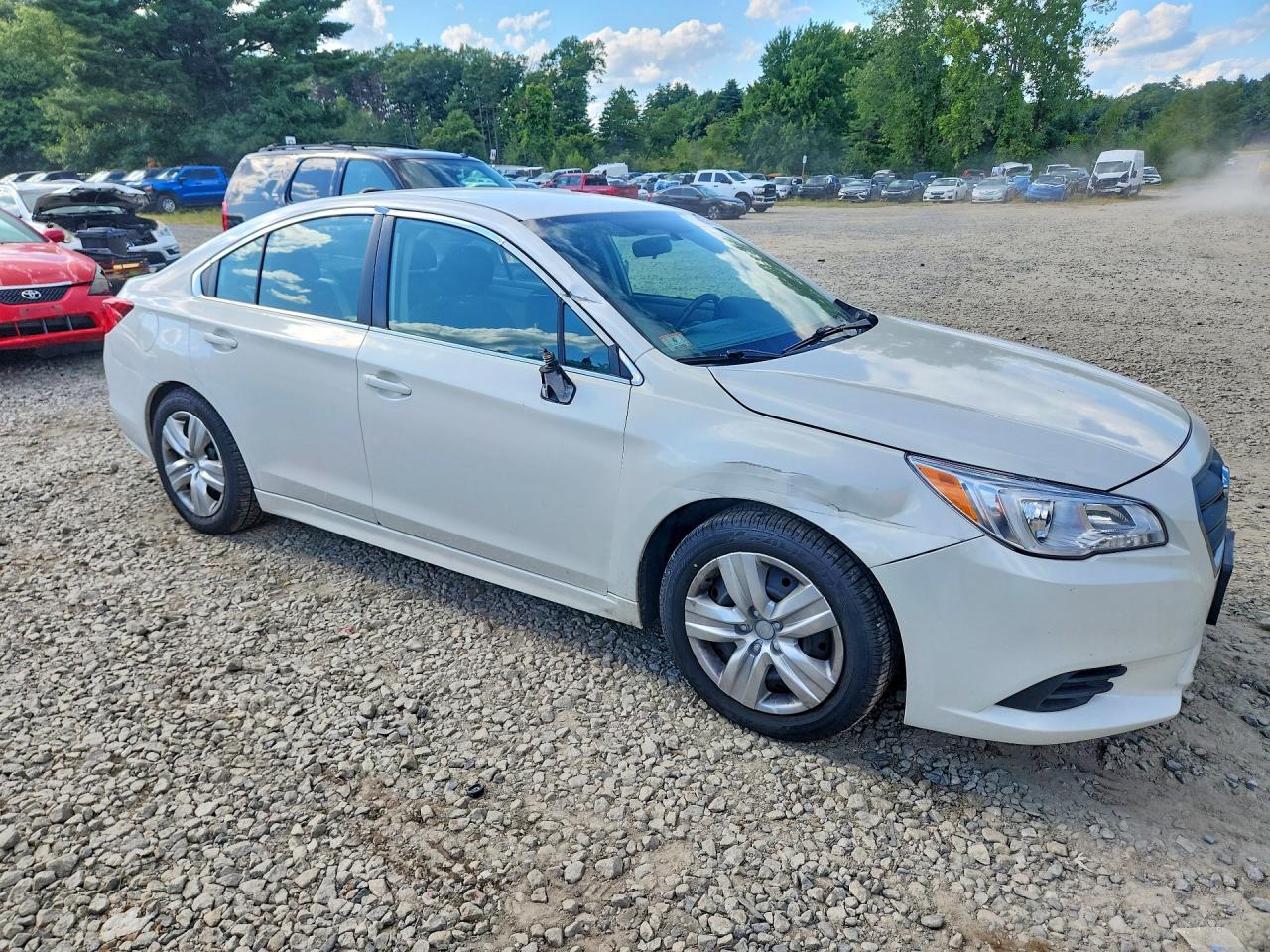 2015 Subaru Legacy 2.5i White vin: 4S3BNAA68F3057332